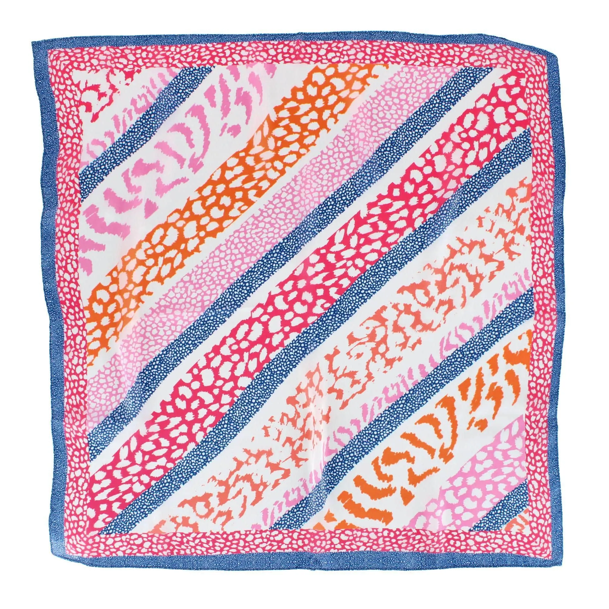 CTM® Women's Abstract Animal Print Silky Square Scarf sold by Belt Outlet product image thumbnail 3