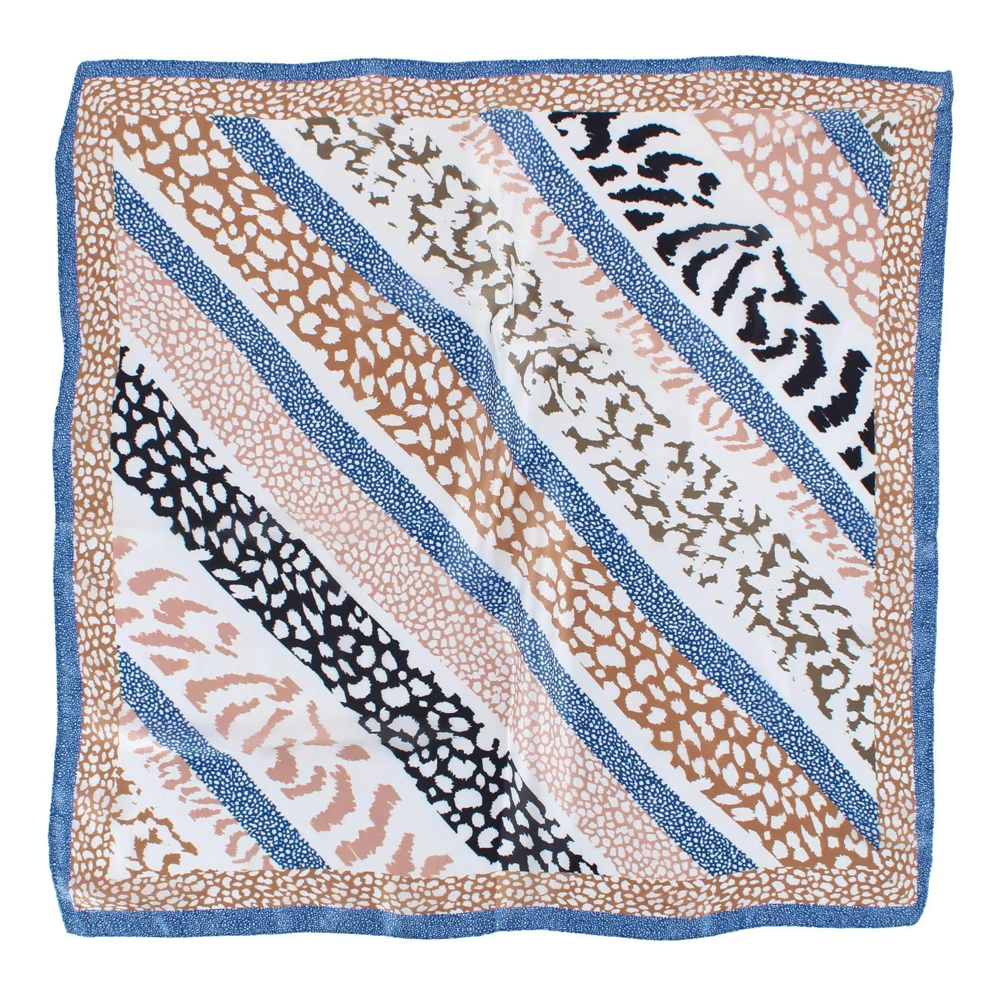 CTM® Women's Abstract Animal Print Silky Square Scarf sold by Belt Outlet product image thumbnail 5