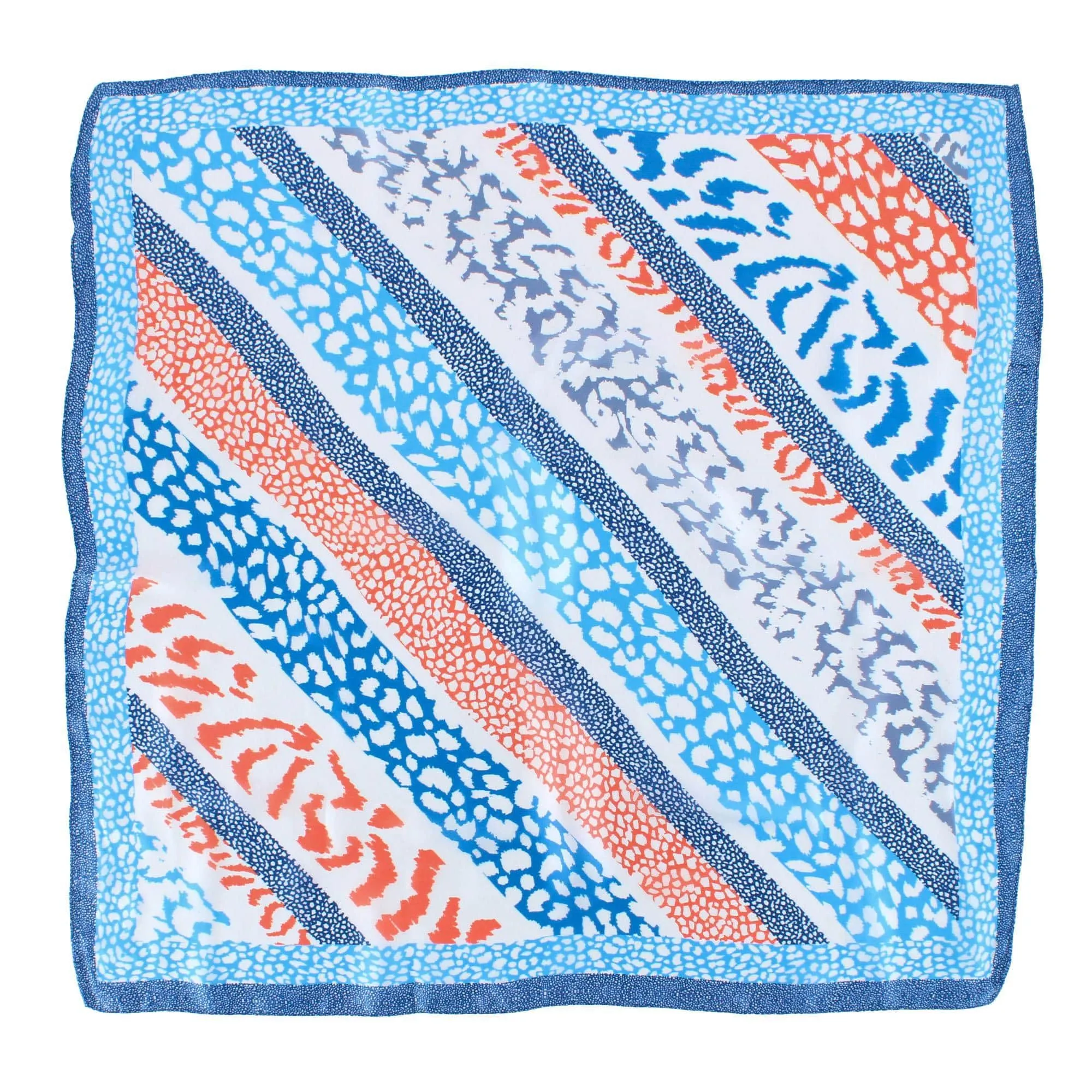 CTM® Women's Abstract Animal Print Silky Square Scarf sold by Belt Outlet product image thumbnail 2