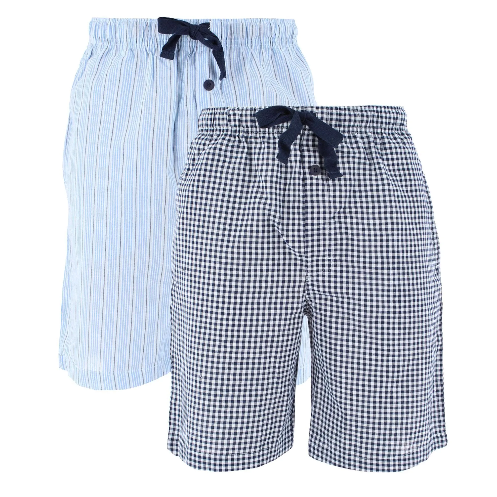 Fruit of the Loom Men's Big & Tall Broadcloth Cotton Pajama Shorts 2-Pack sold by Belt Outlet product image thumbnail 5