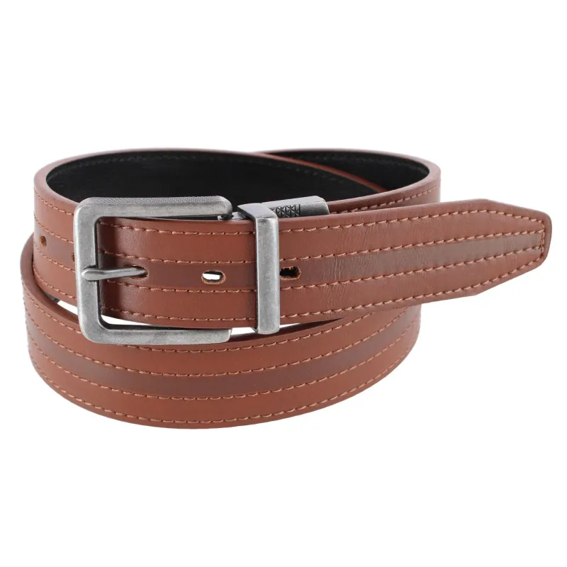 Lee Men's 38mm Pebble Reversible Belt with Center Emboss made by Lee