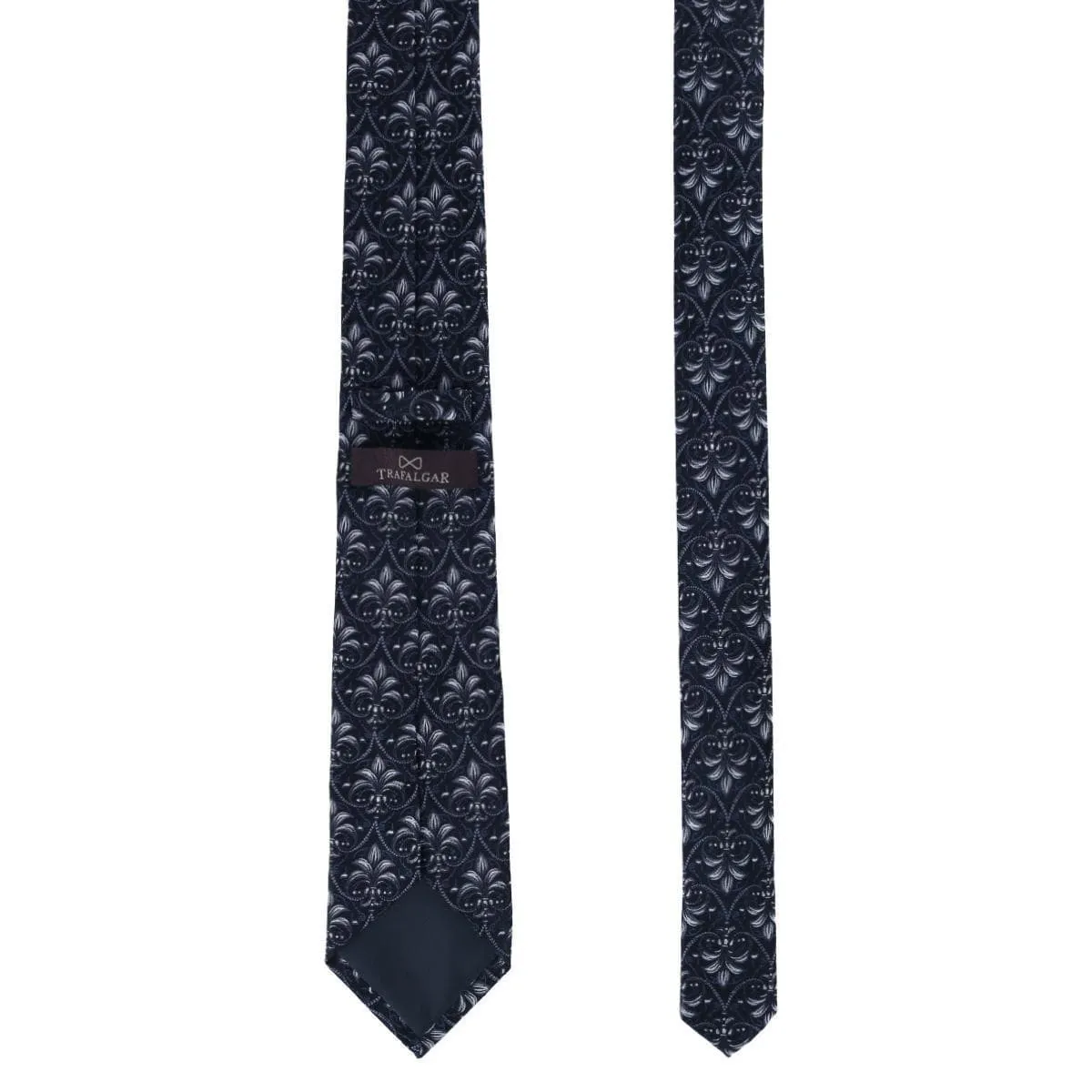 Trafalgar Domenico the Grande Damask Patterned Silk Necktie sold by Belt Outlet product image thumbnail 5