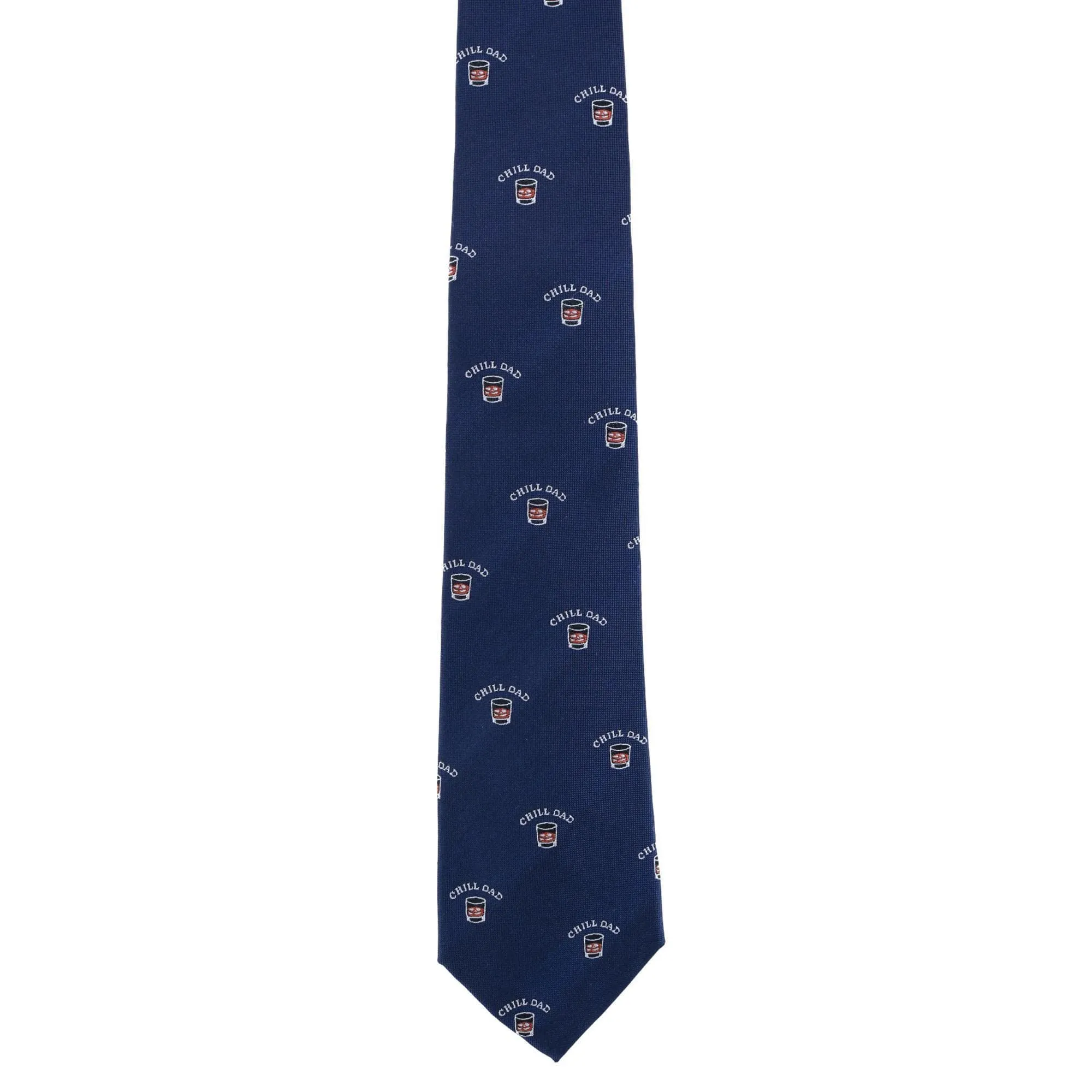Trafalgar Men's Chill Dad Novelty Silk Necktie sold by Belt Outlet product image thumbnail 4