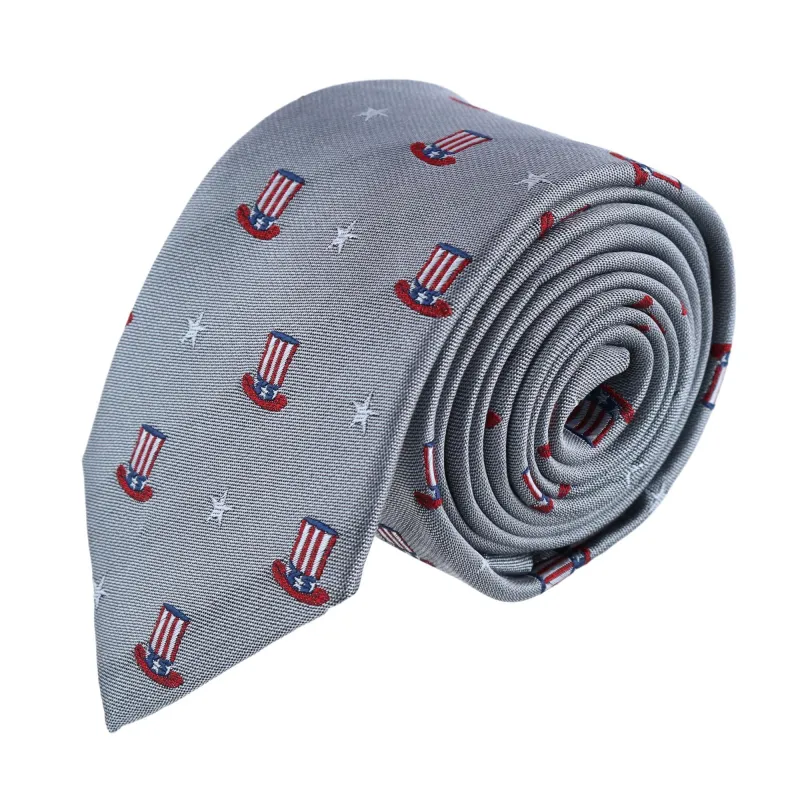 Trafalgar Uncle Sam Pride Silk Novelty Necktie made by Trafalgar