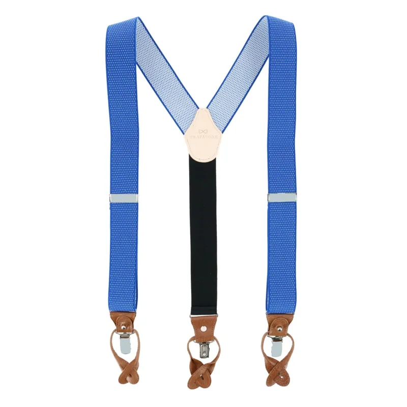 Trafalgar Men's Napier Elastic Convertible End Suspenders made by Trafalgar