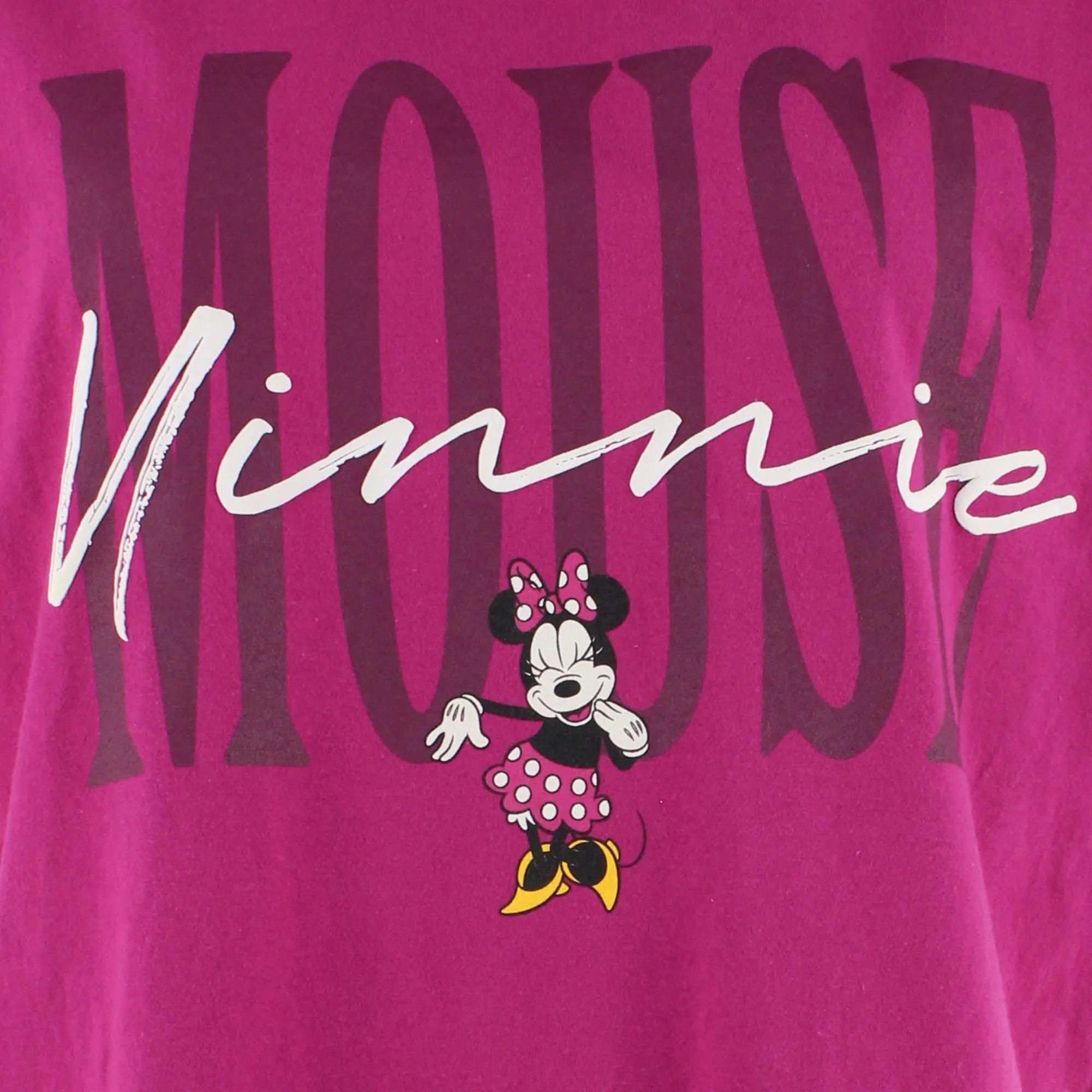 Jerry Leigh Women's Minnie Mouse Script Signature T-Shirt sold by Belt Outlet product image thumbnail 5