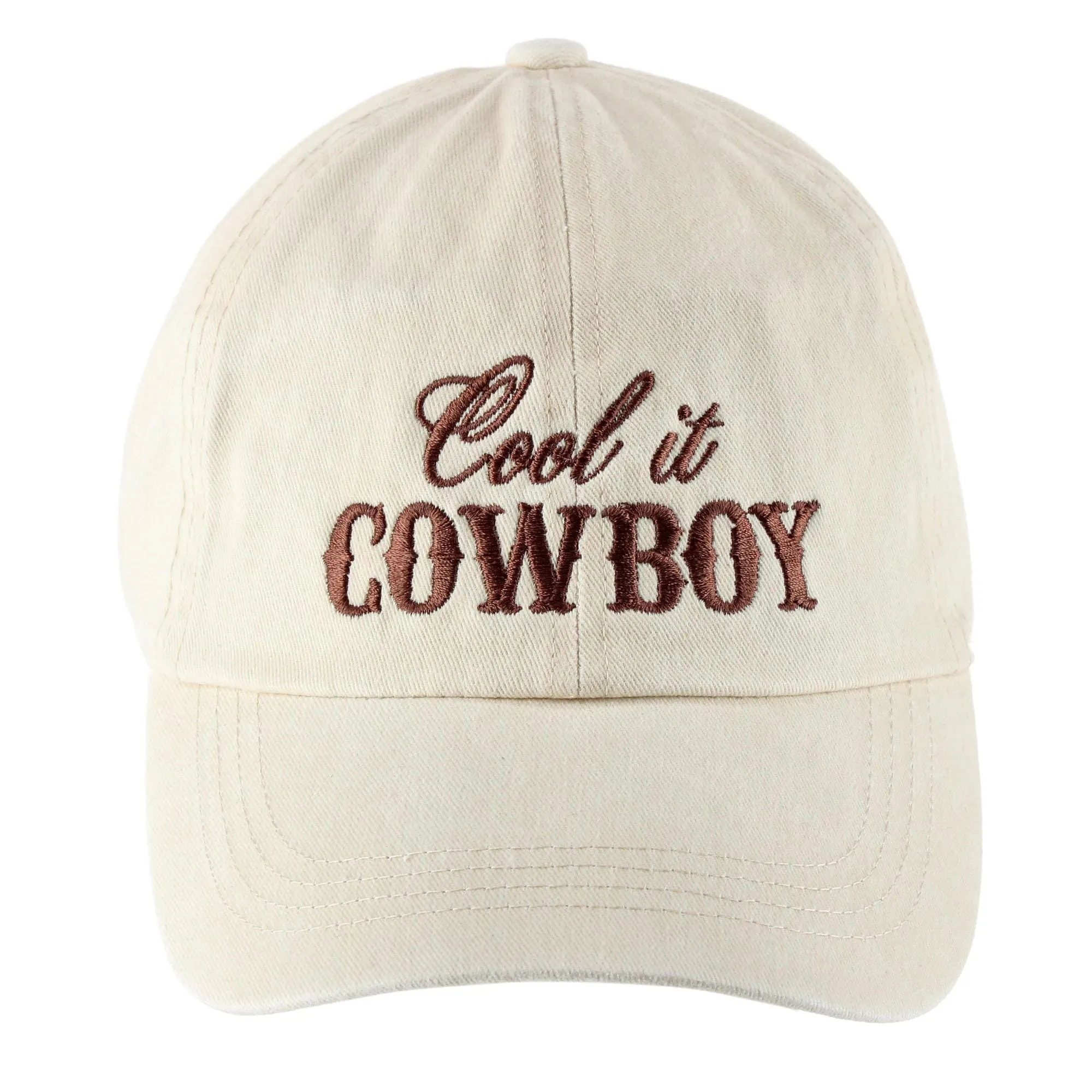 CTM® Women's Cool It Cowboy Embroidered Baseball Cap sold by Belt Outlet product image thumbnail 2