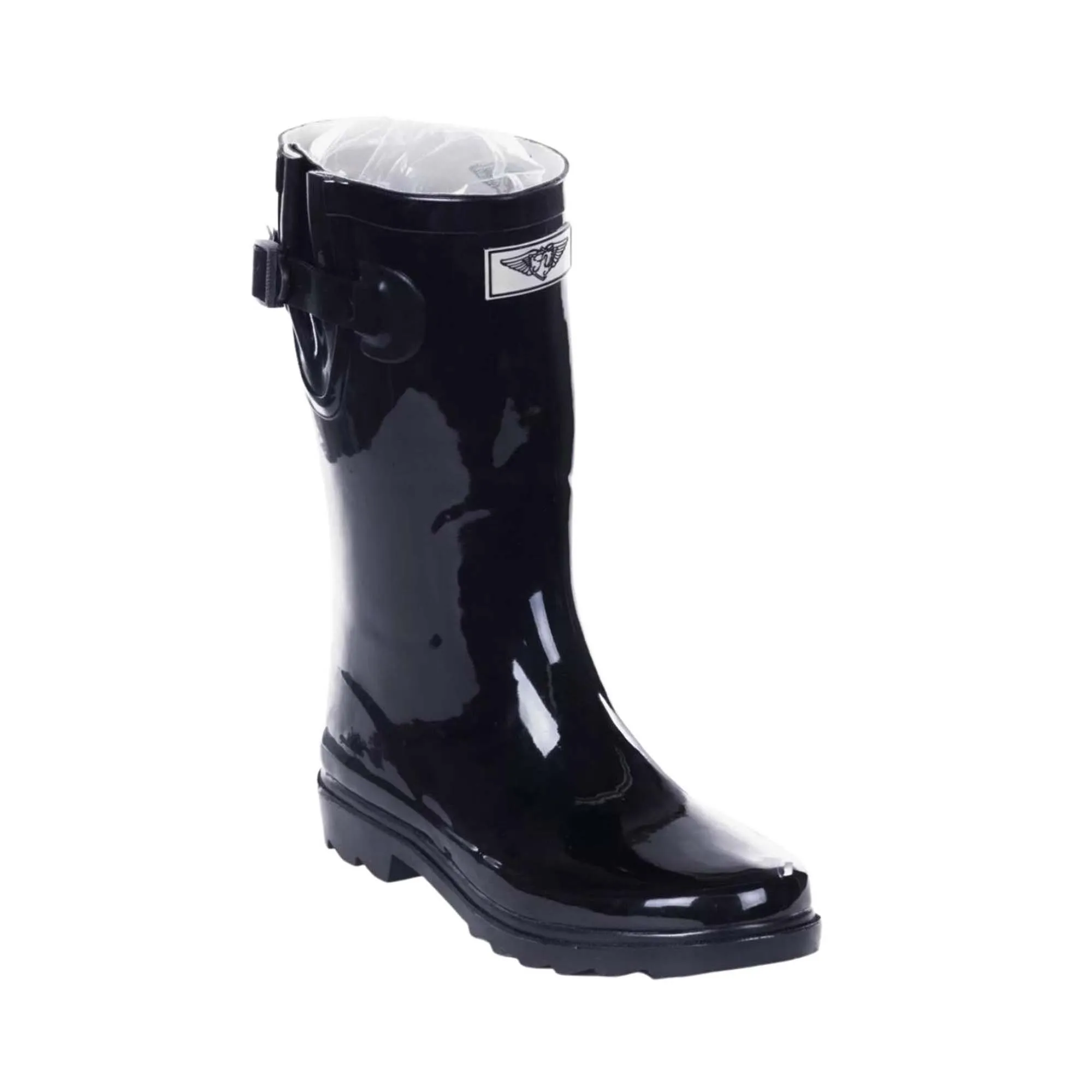 Forever Young Women's Mid-Calf Solid Color Rubber Rain Boots sold by Belt Outlet product image thumbnail 3
