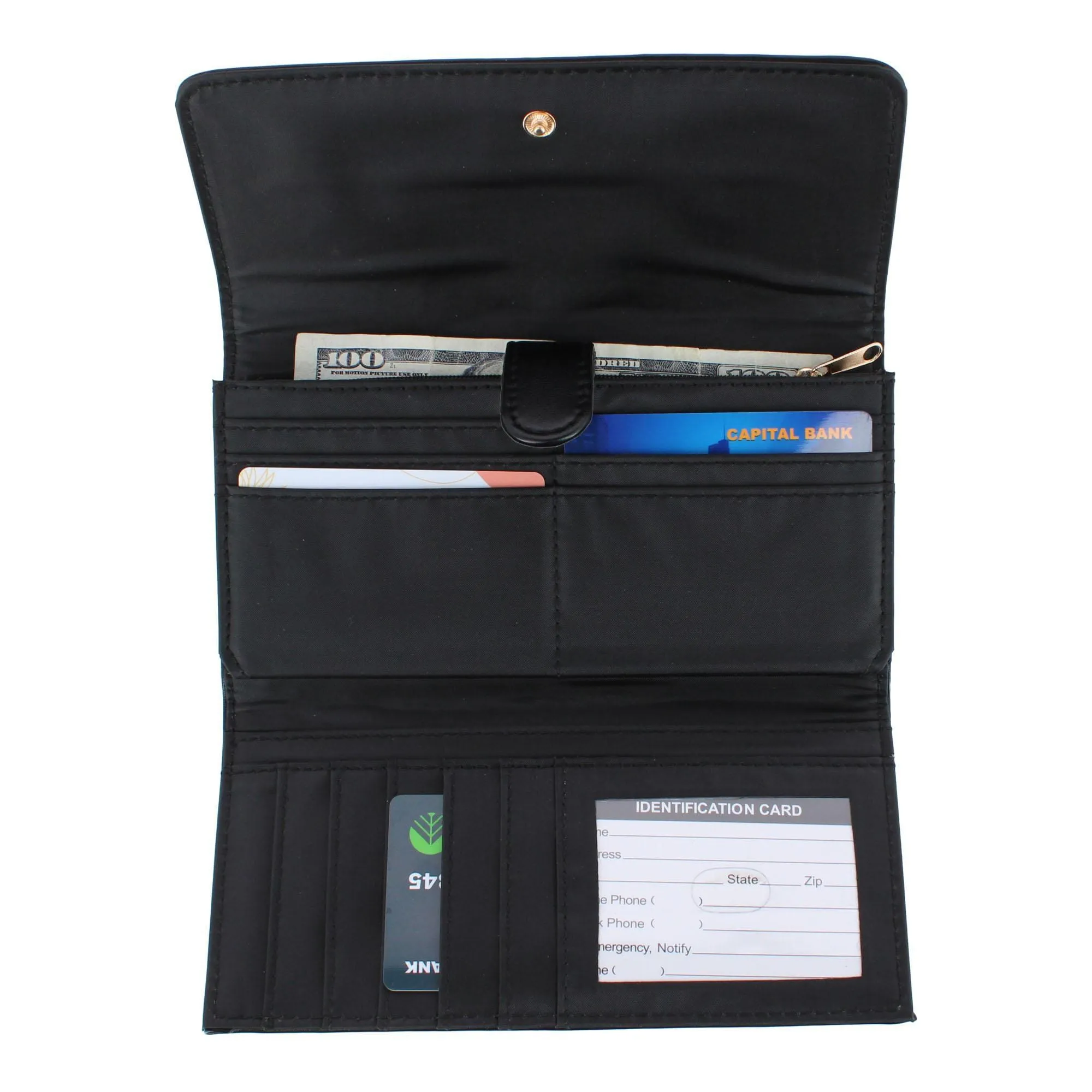 Mundi Women's Soft Lamb Premium Faux Leahter Filemaster Wallet sold by Belt Outlet product image thumbnail 5