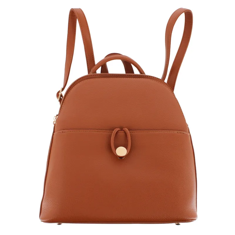 CTM® Women's Pocket Detail Convertible Backpack to Crossbody Purse made by Belt Outlet