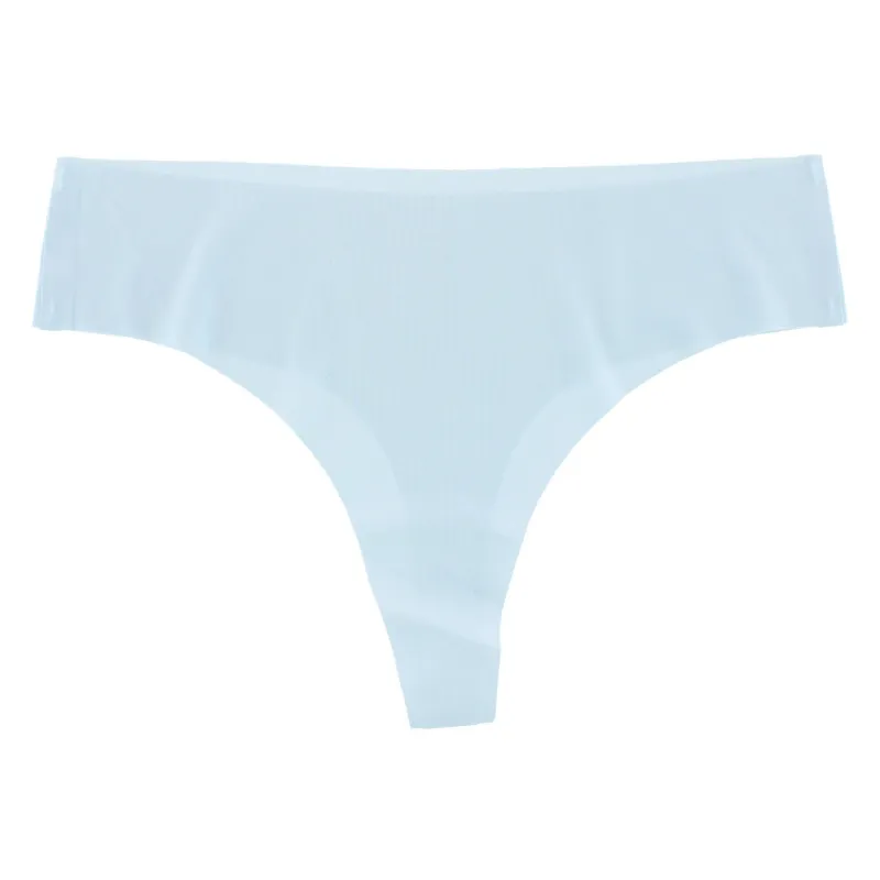 CTM® Women's No-Show Smooth Stretch Comfort Thong made by Belt Outlet