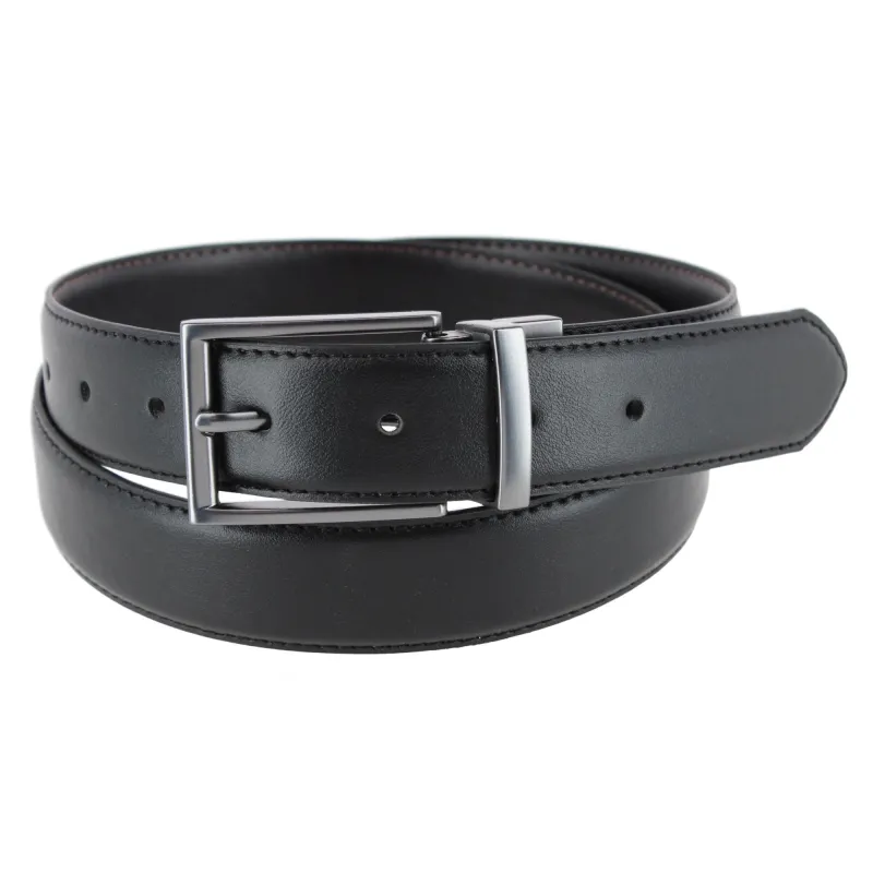 Steve Madden Men's 32mm Smooth Reversible Dress Belt made by Steve Madden