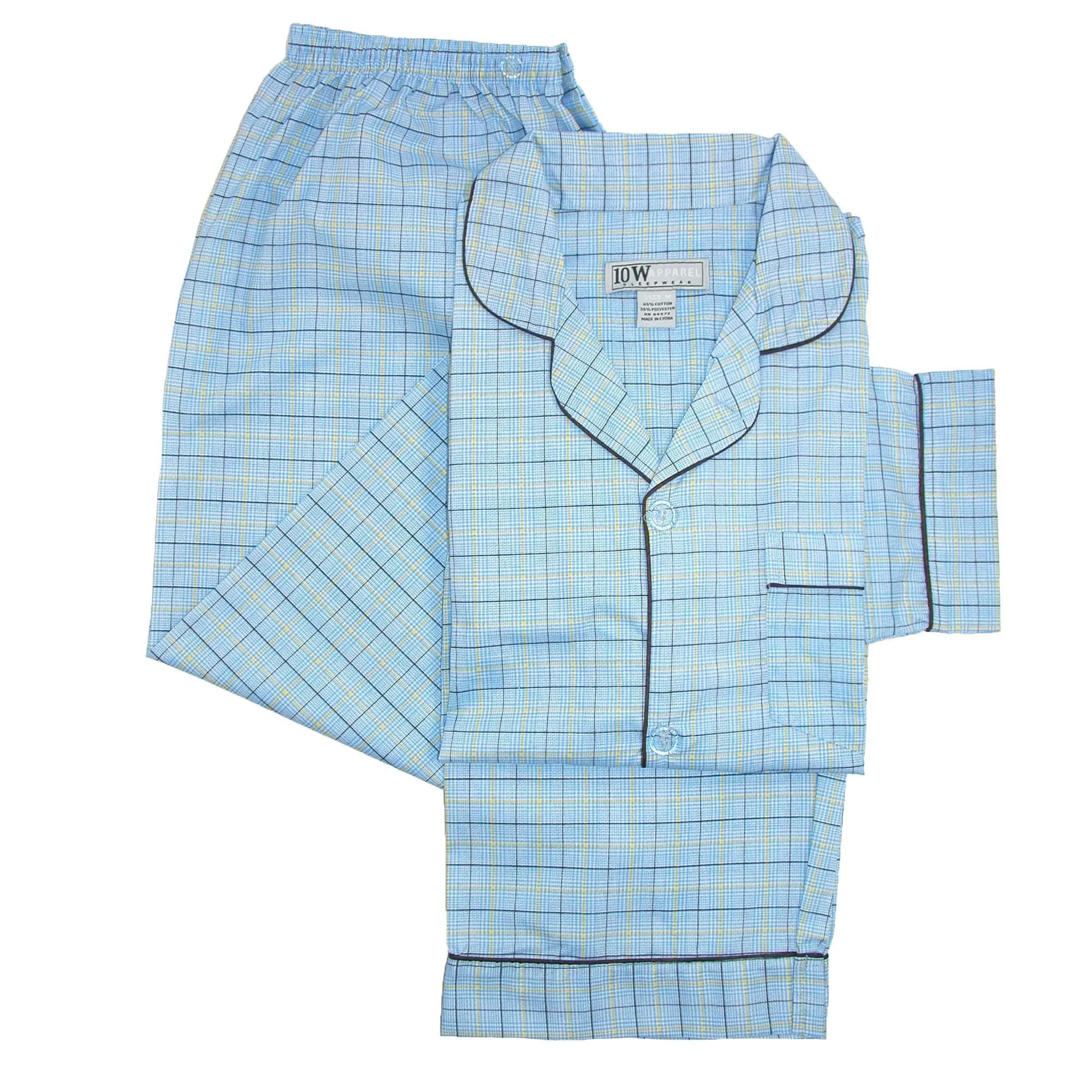 Ten West Apparel Men's Long Sleeve Long Pant Pajama Set sold by Belt Outlet product image thumbnail 4