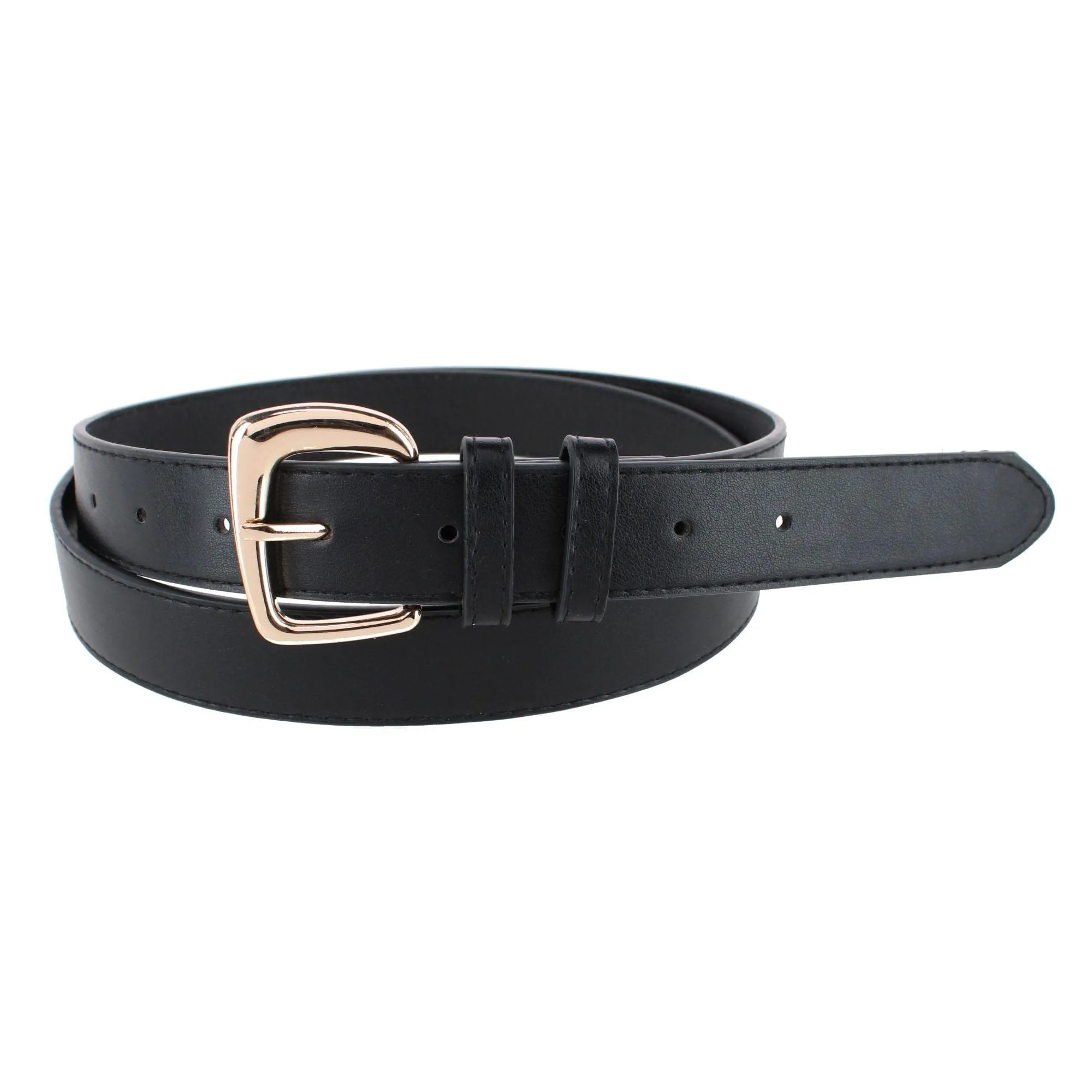 CTM® Women's Plus Size Double Loop Synthetic Leather Belt sold by Belt Outlet product image thumbnail 2