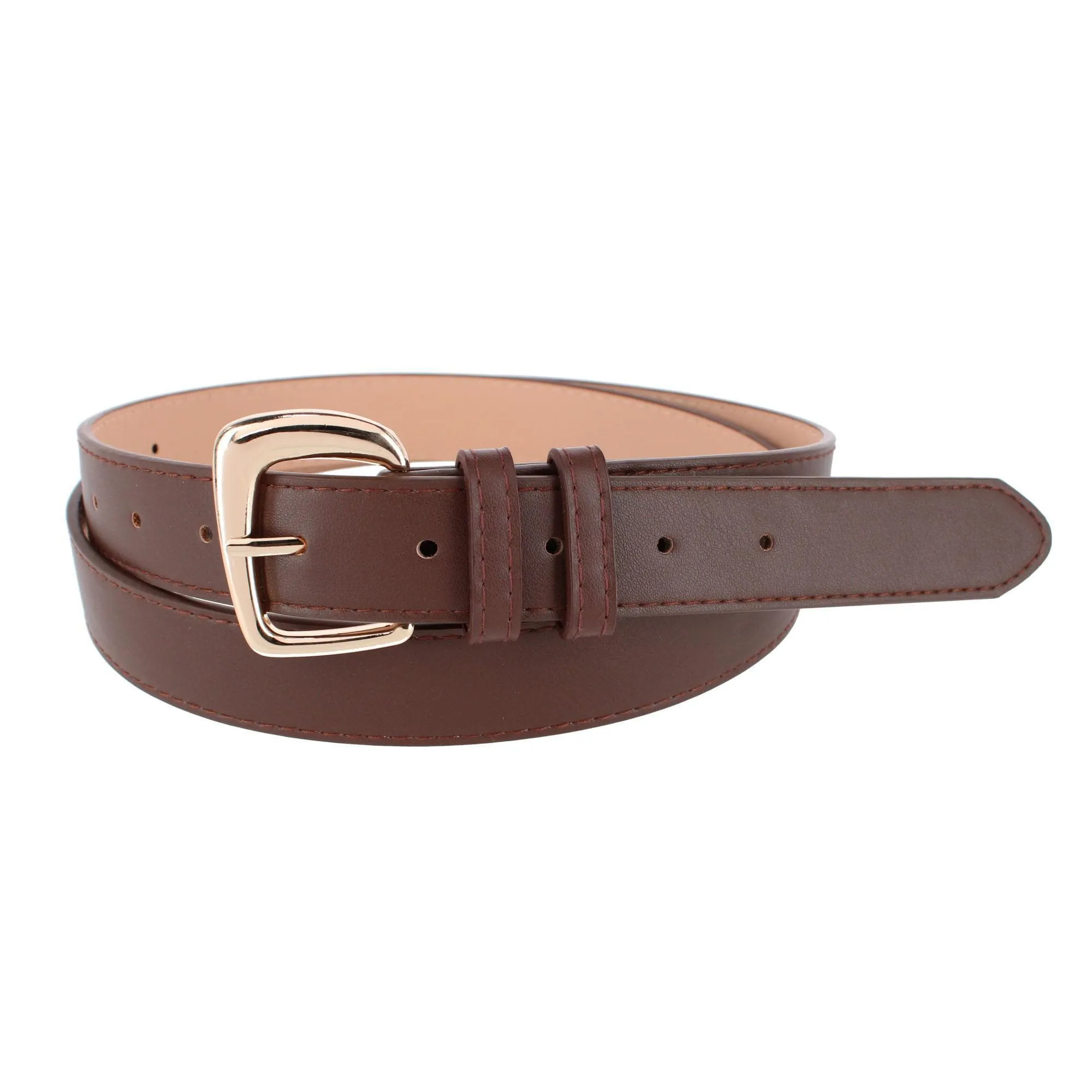 CTM® Women's Plus Size Double Loop Synthetic Leather Belt sold by Belt Outlet product image thumbnail 3