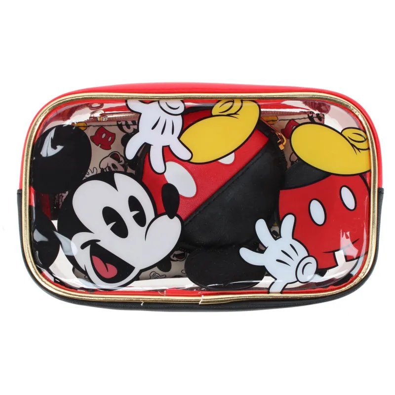 CTM® Disney's Mickey Mouse 8 inch Accessory Bag Coin Purse & Zipper Pouch made by Belt Outlet