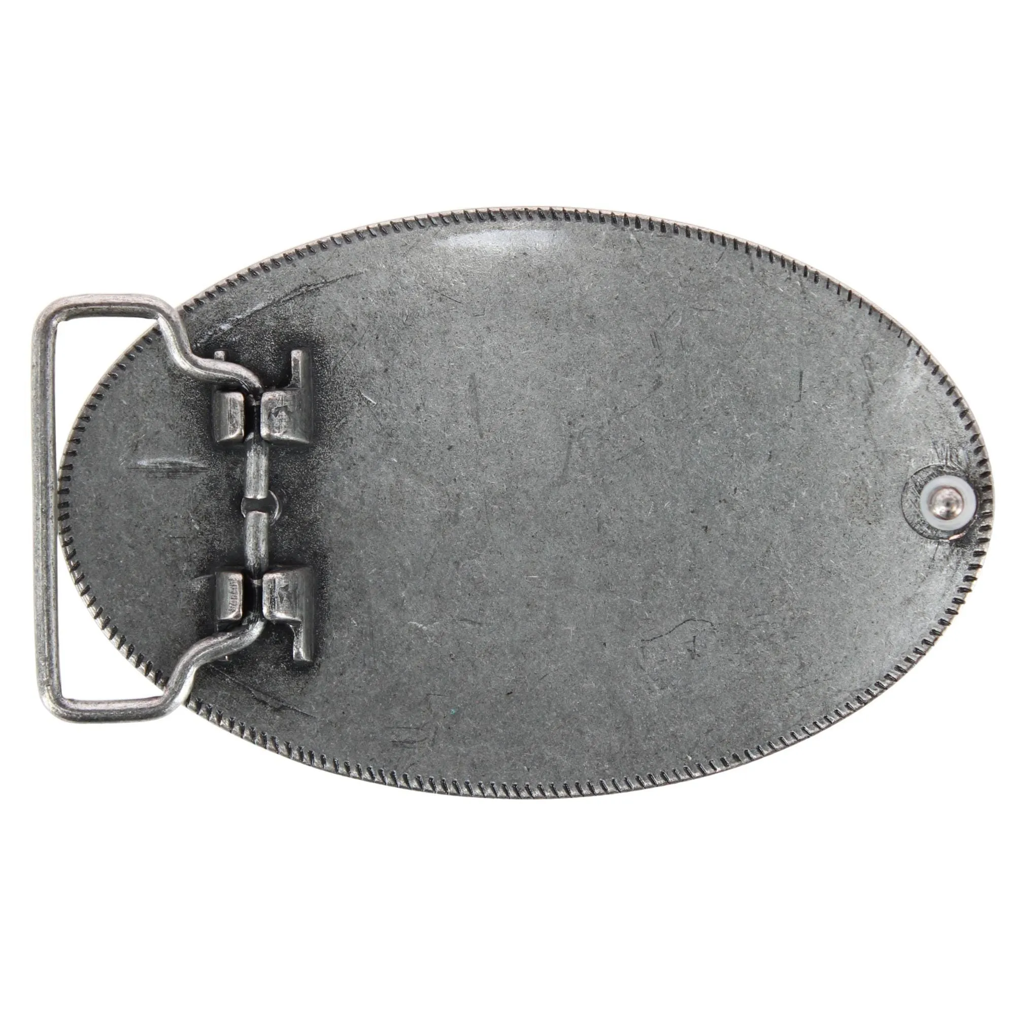 Wrangler Men's Longhorn Plaque Belt Buckle Antique Nickel Finish sold by Belt Outlet product image thumbnail 4