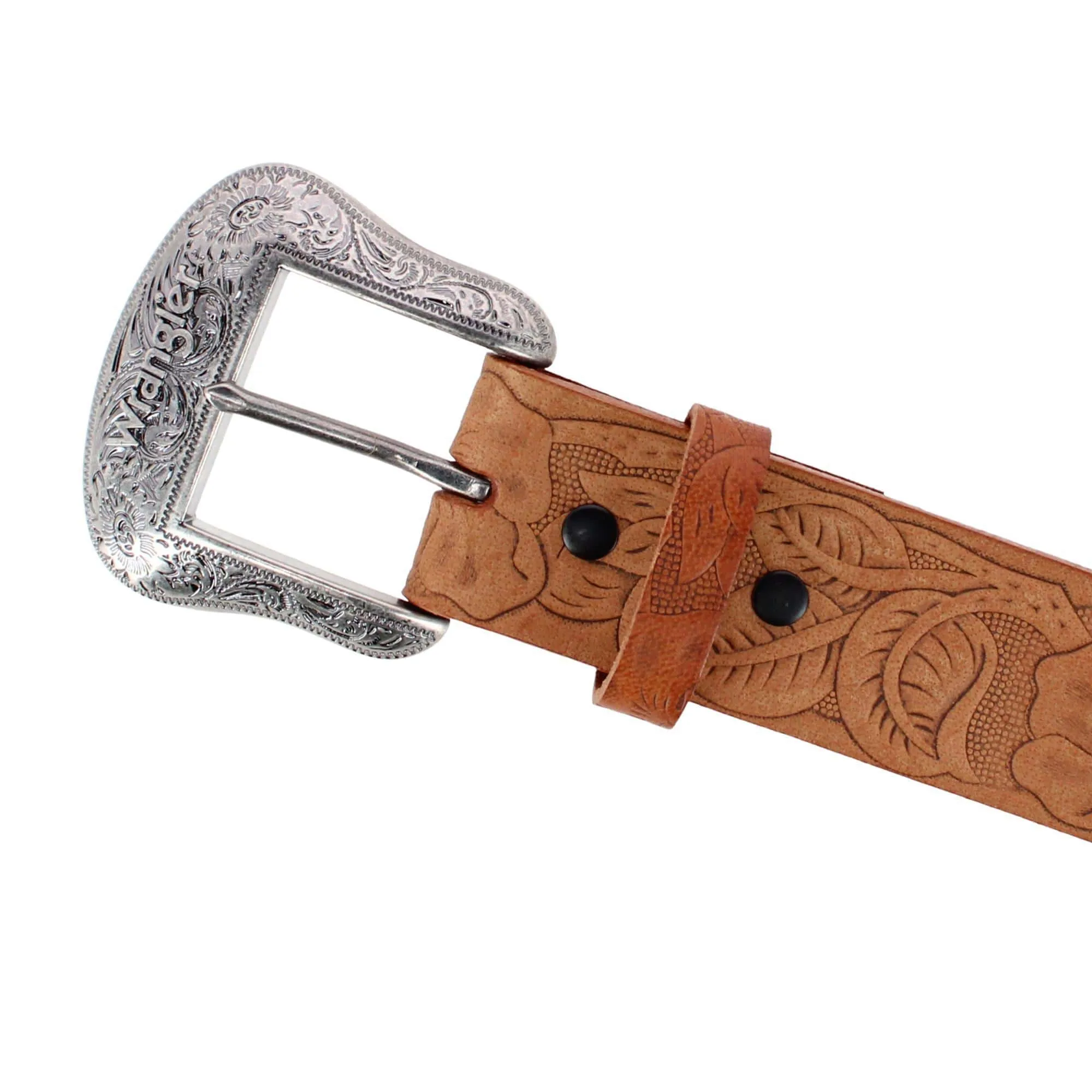 Wrangler Women's 1.5 Inch Floral Emboss Leather Belt sold by Belt Outlet product image thumbnail 4
