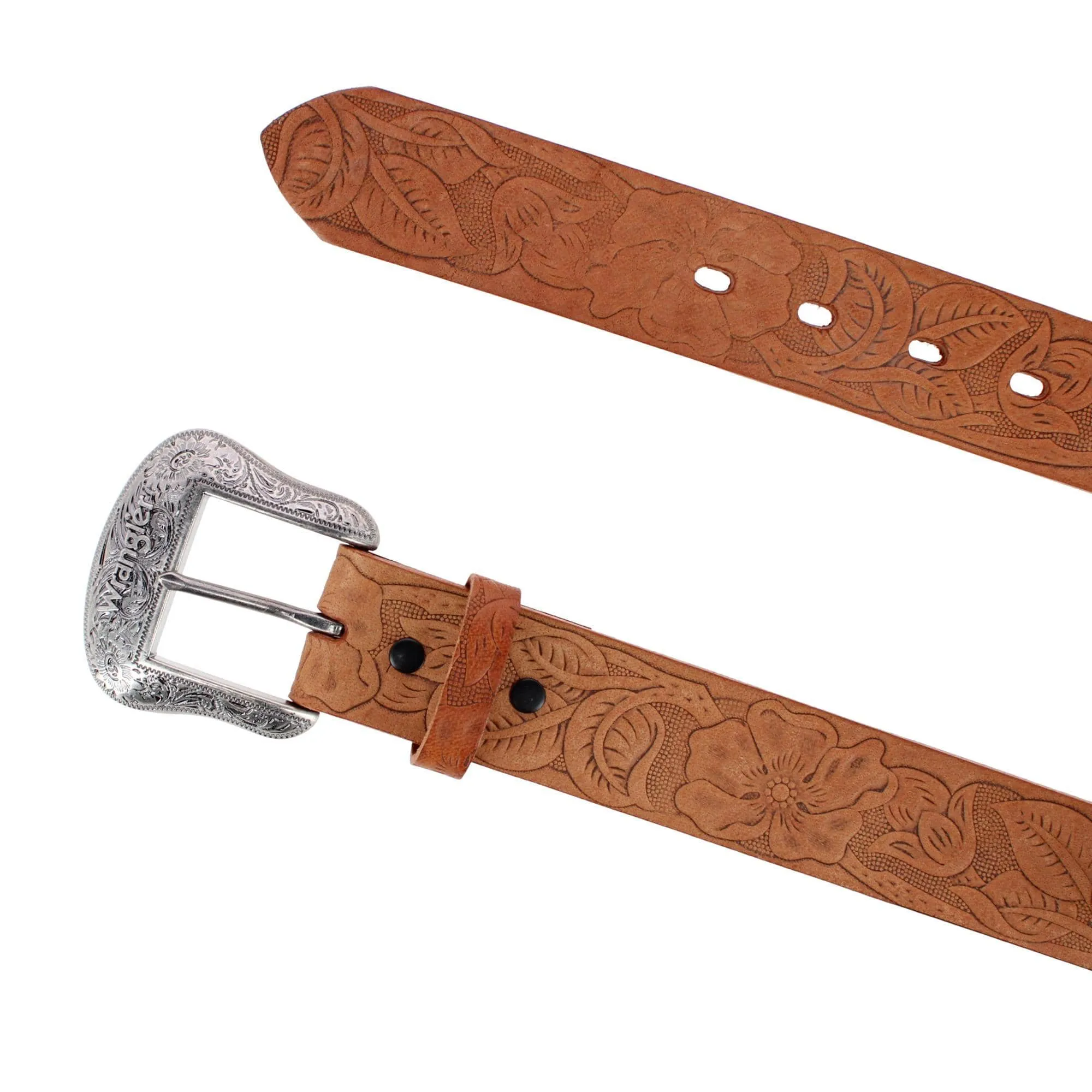 Wrangler Women's 1.5 Inch Floral Emboss Leather Belt sold by Belt Outlet product image thumbnail 5