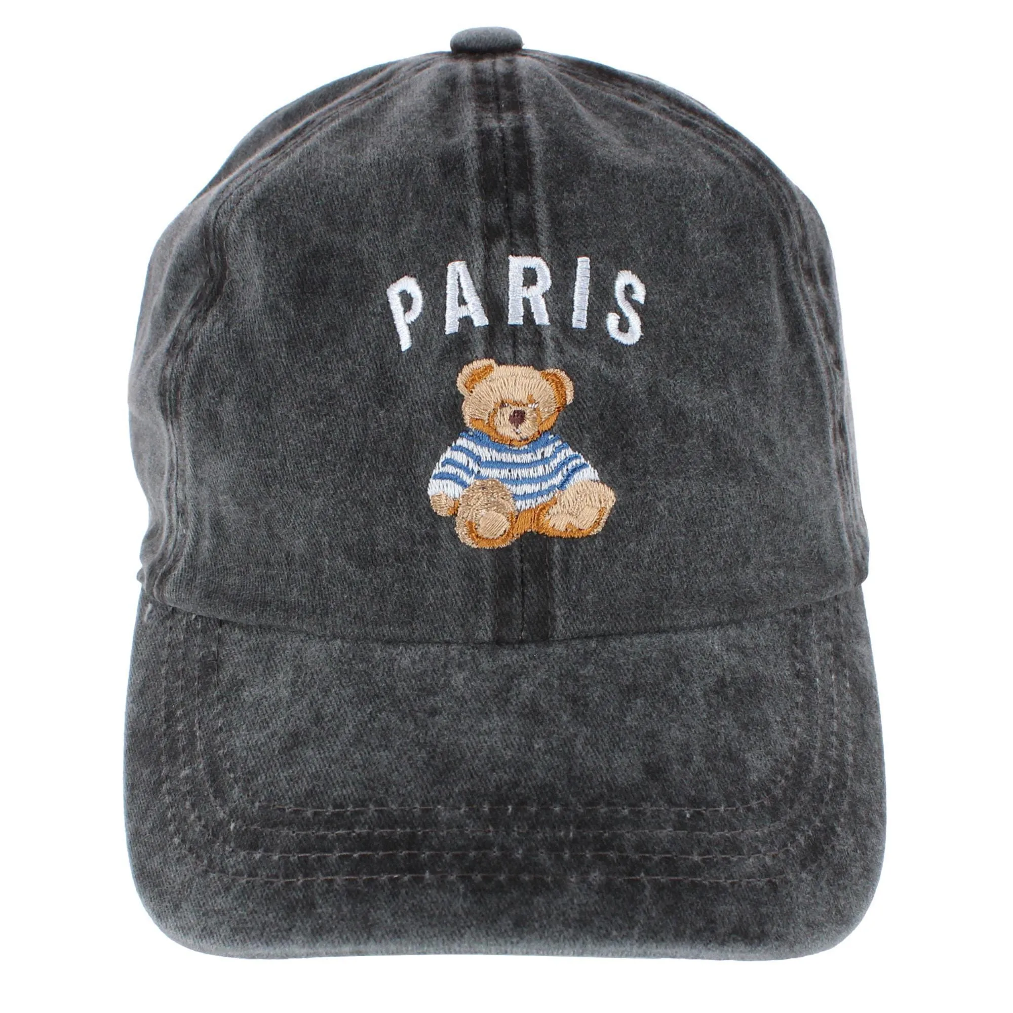 CTM® Women's Embroidered City Teddy Bear Baseball Cap sold by Belt Outlet product image thumbnail 3