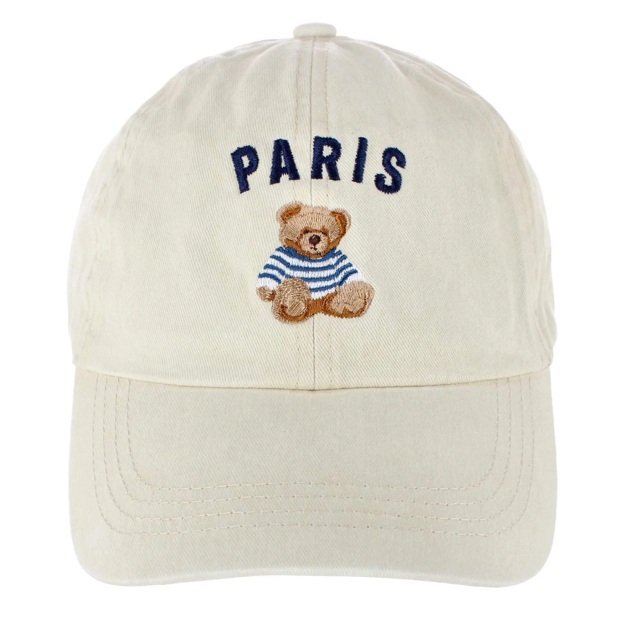 CTM® Women's Embroidered City Teddy Bear Baseball Cap sold by Belt Outlet