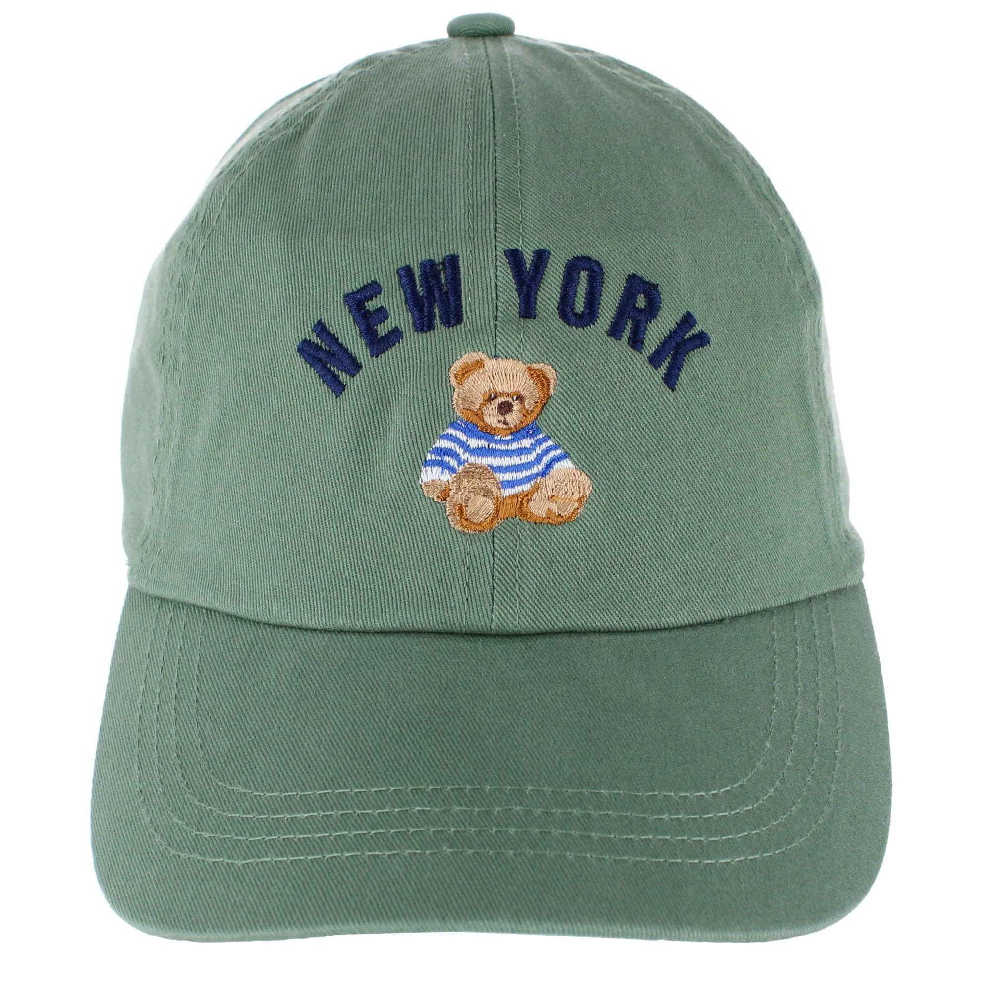 CTM® Women's Embroidered City Teddy Bear Baseball Cap sold by Belt Outlet product image thumbnail 5