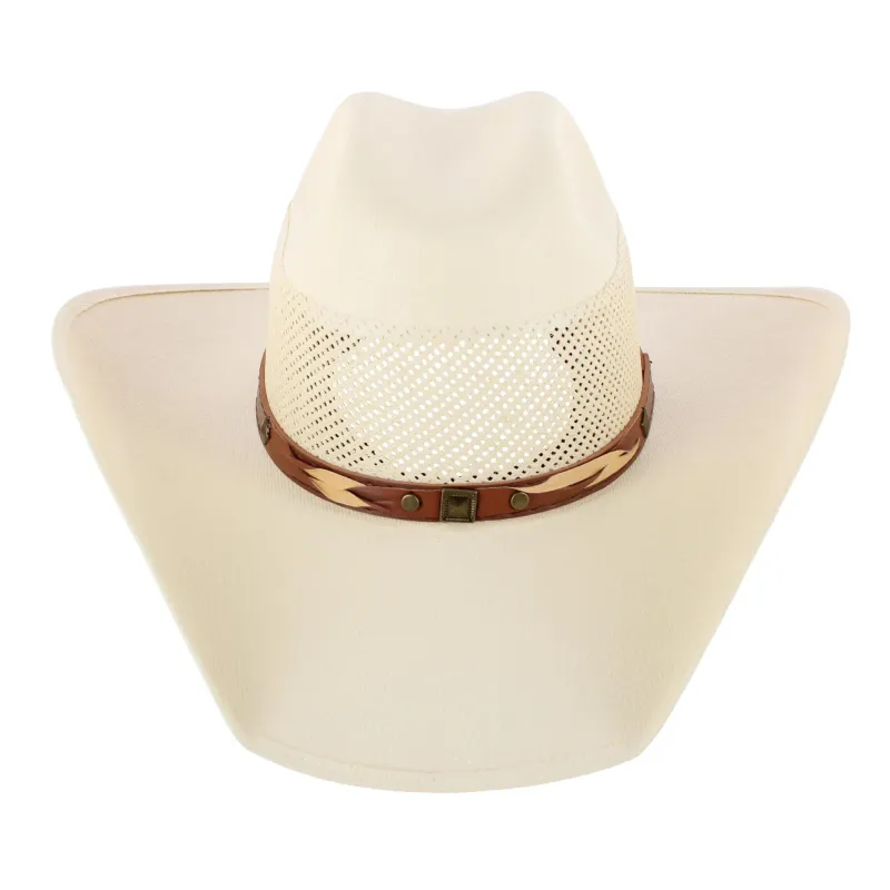 CTM® Men's Canvas Cowboy Western Hat made by Belt Outlet