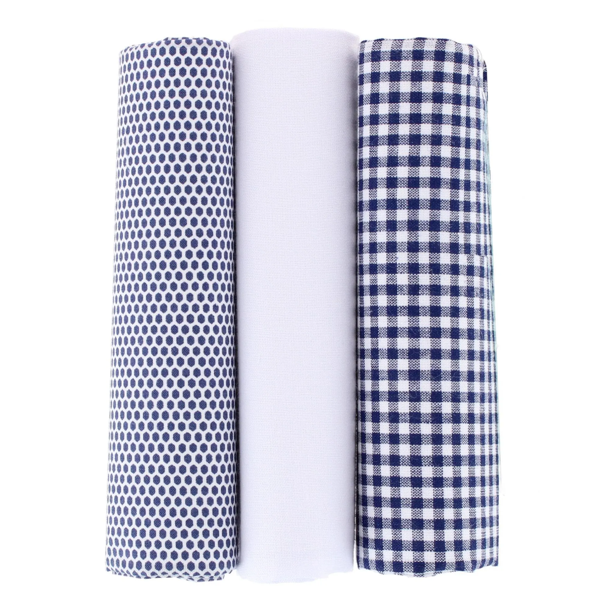 Essentials by Trafalgar Classy Dot and Check Patterned Blues Handkerchiefs sold by Belt Outlet product image thumbnail 2