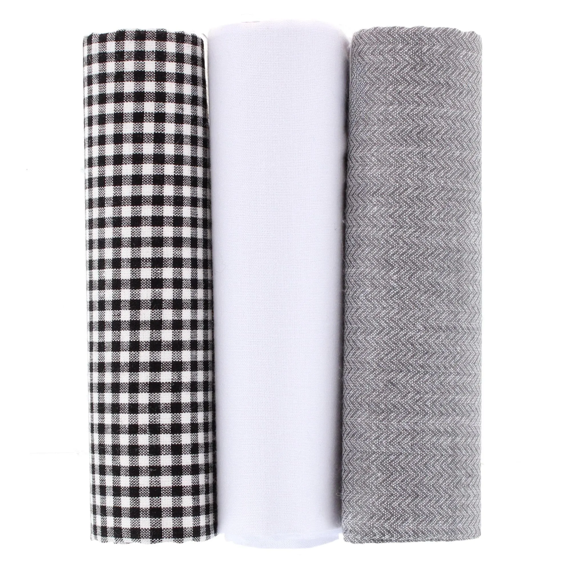 Essentials by Trafalgar Traditional Herringbone and Check Dark Handkerchiefs sold by Belt Outlet product image thumbnail 3