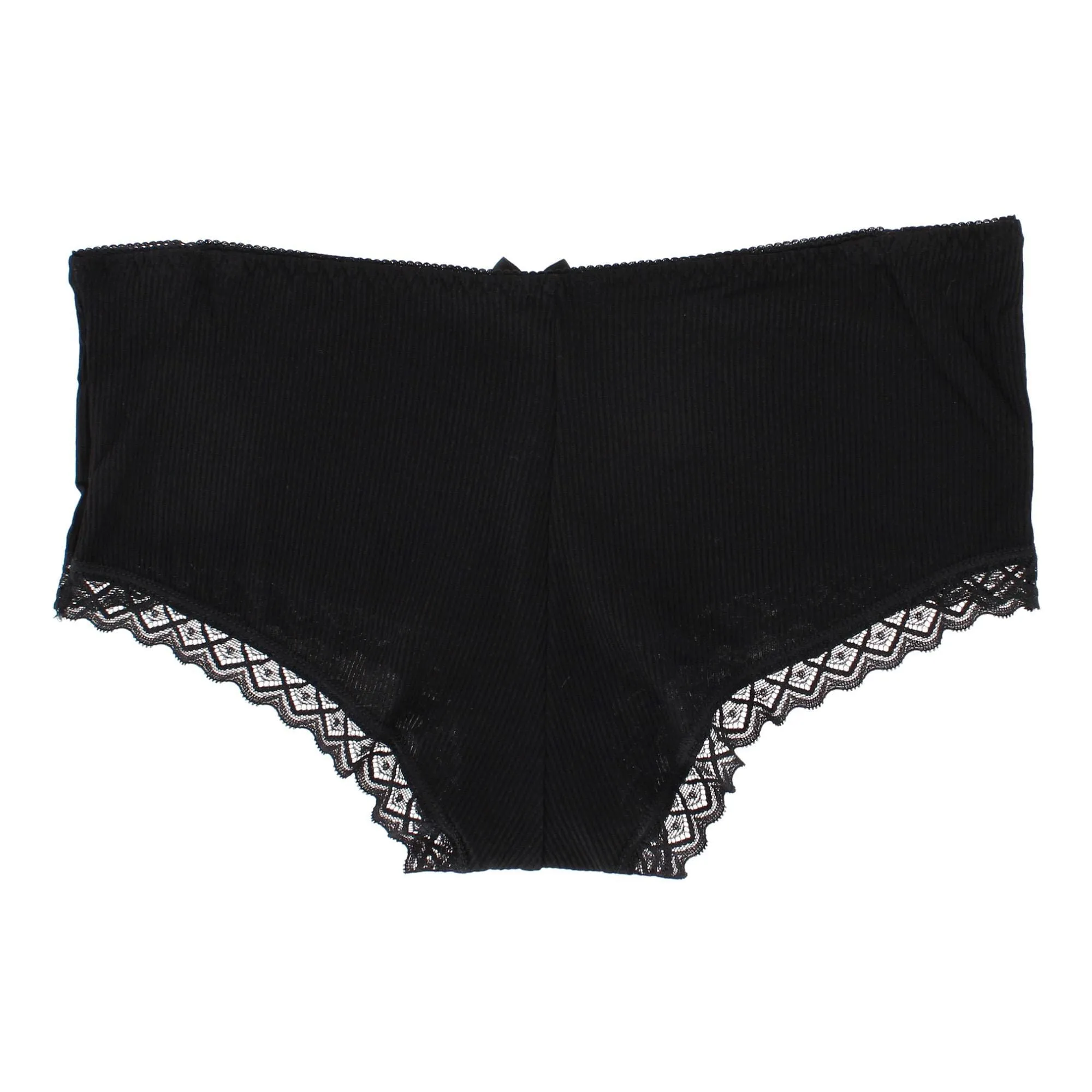 Daisy Fuentes Women's Ribbed Lace Trim Boyshort Panty 3-Pack sold by Belt Outlet product image thumbnail 4