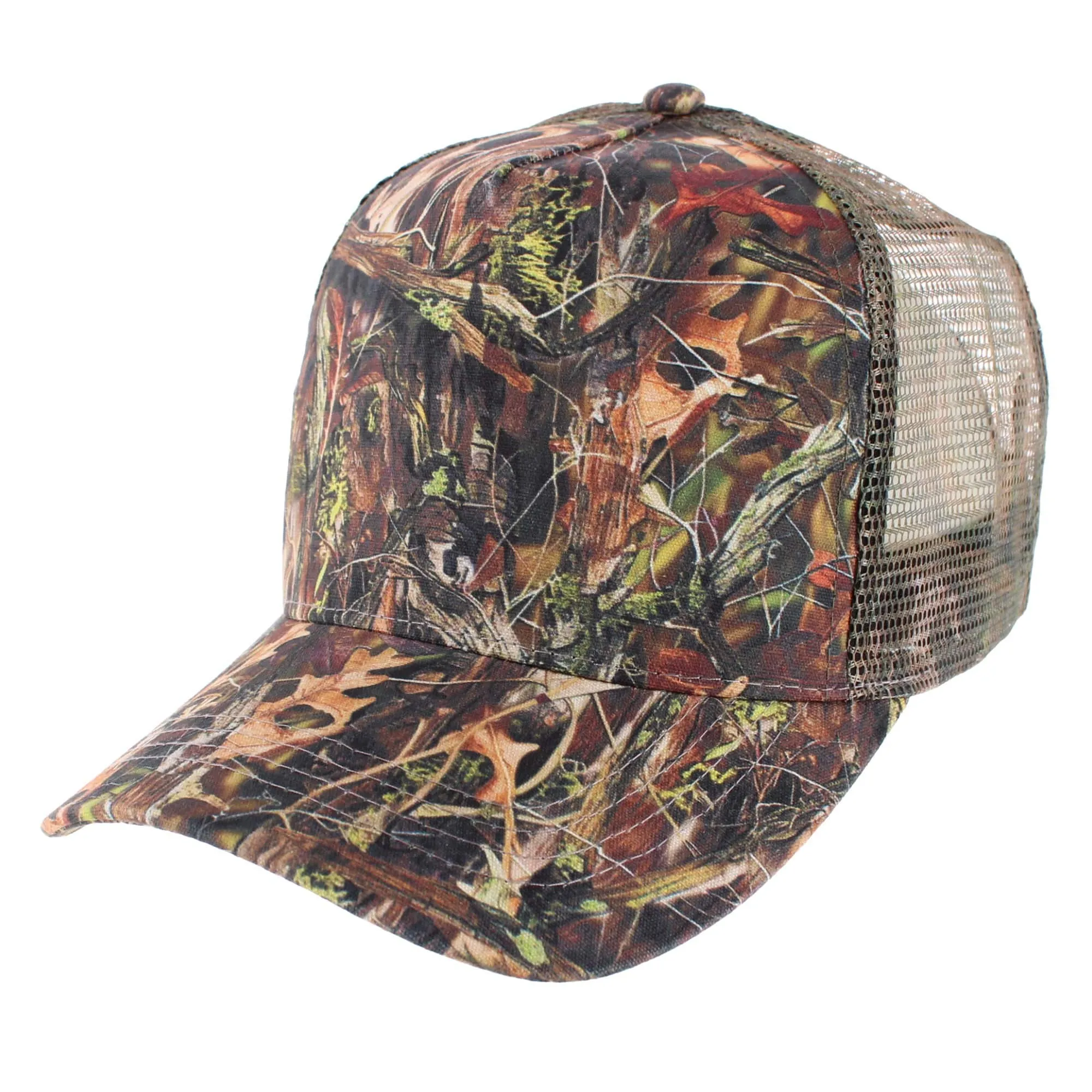 David & Young Men's Camo Mesh Back Trucker Hat sold by Belt Outlet product image thumbnail 5