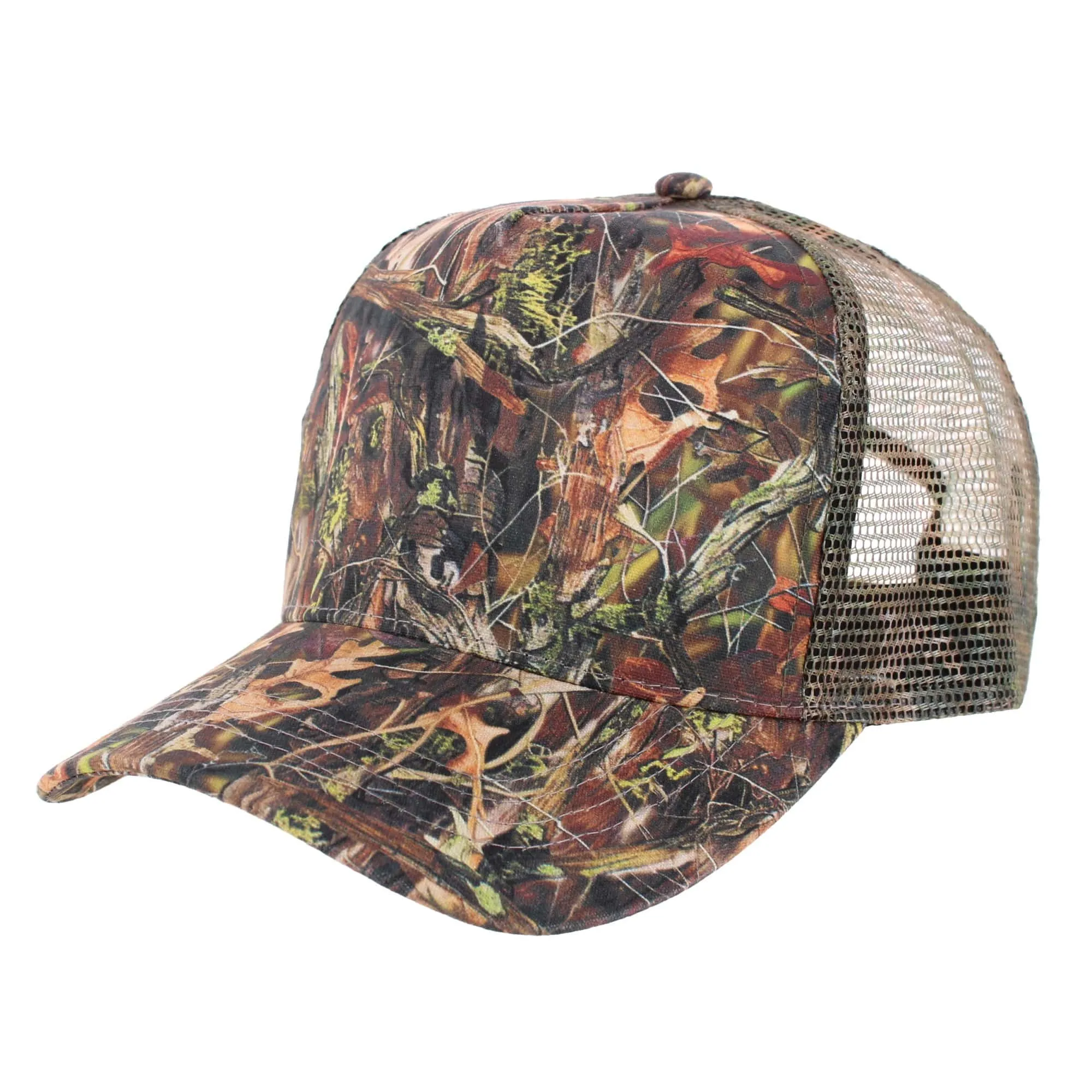 David & Young Men's Camo Mesh Back Trucker Hat sold by Belt Outlet product image thumbnail 3