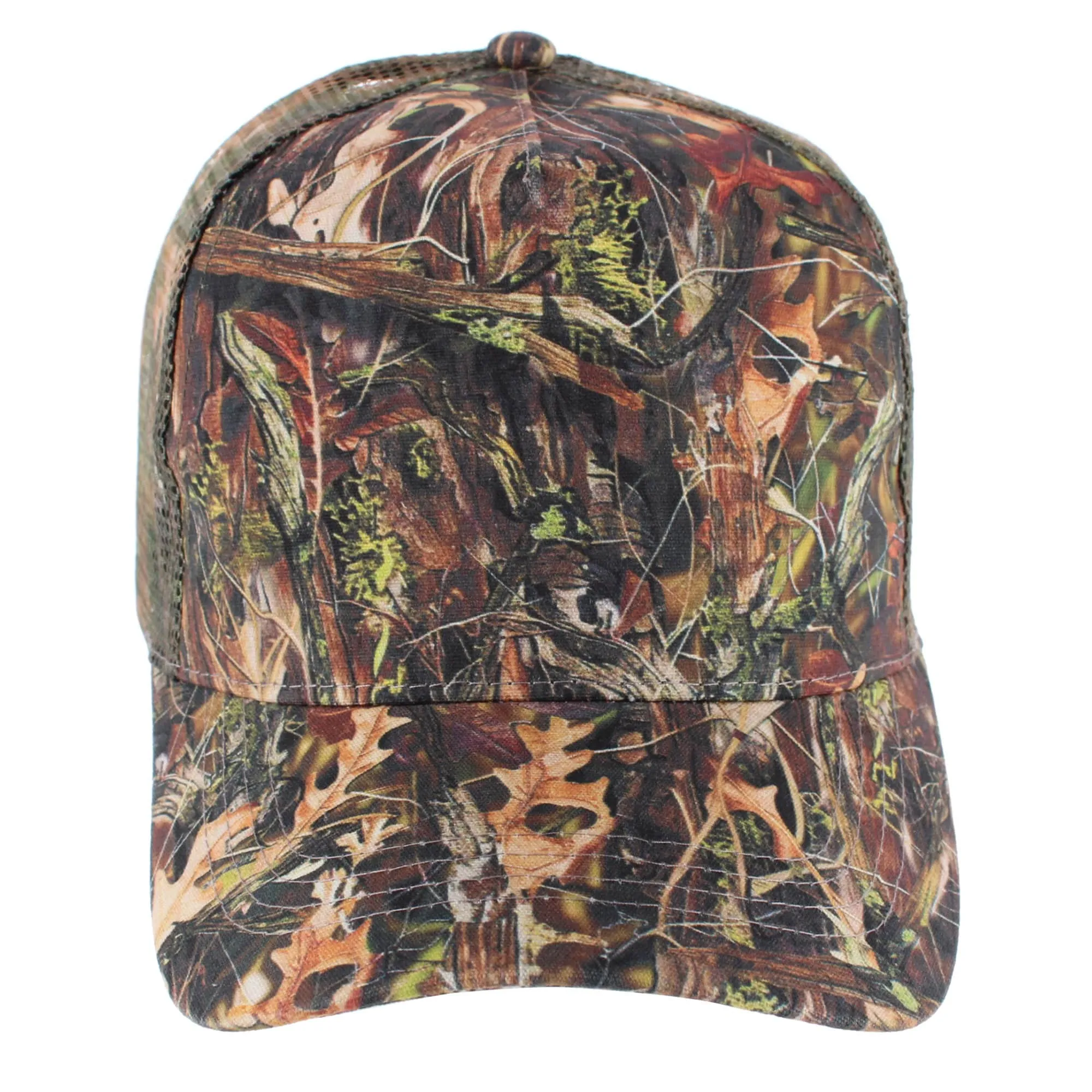 David & Young Men's Camo Mesh Back Trucker Hat sold by Belt Outlet product image thumbnail 4