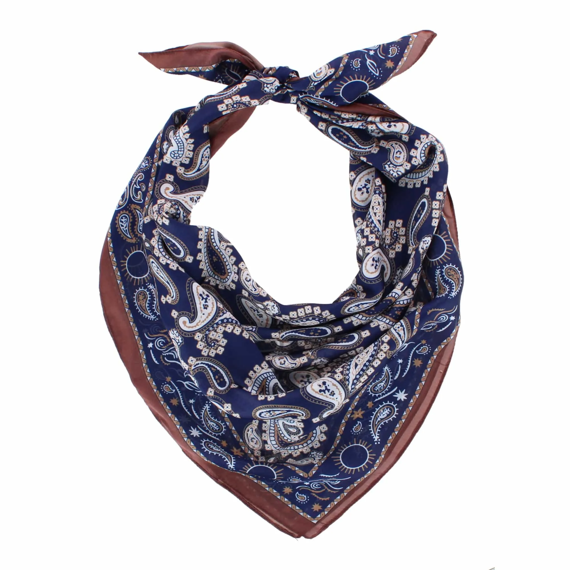 CTM® Women's Silky Feel Ornate Paisley Square Scarf sold by Belt Outlet product image thumbnail 3