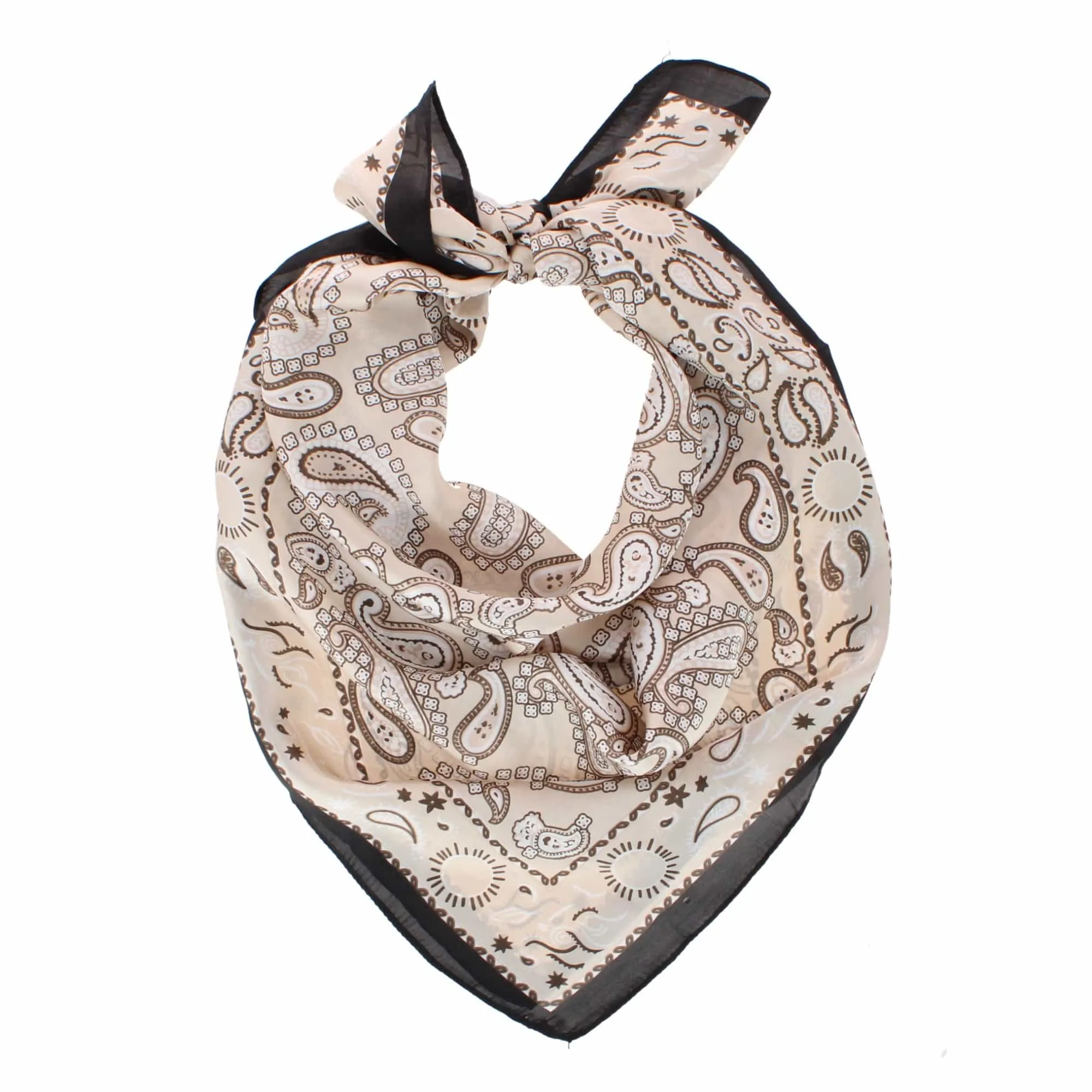 CTM® Women's Silky Feel Ornate Paisley Square Scarf sold by Belt Outlet product image thumbnail 2
