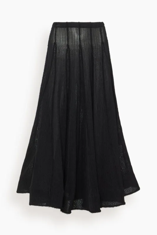 Tavia Skirt in Black made by Proenza Schouler