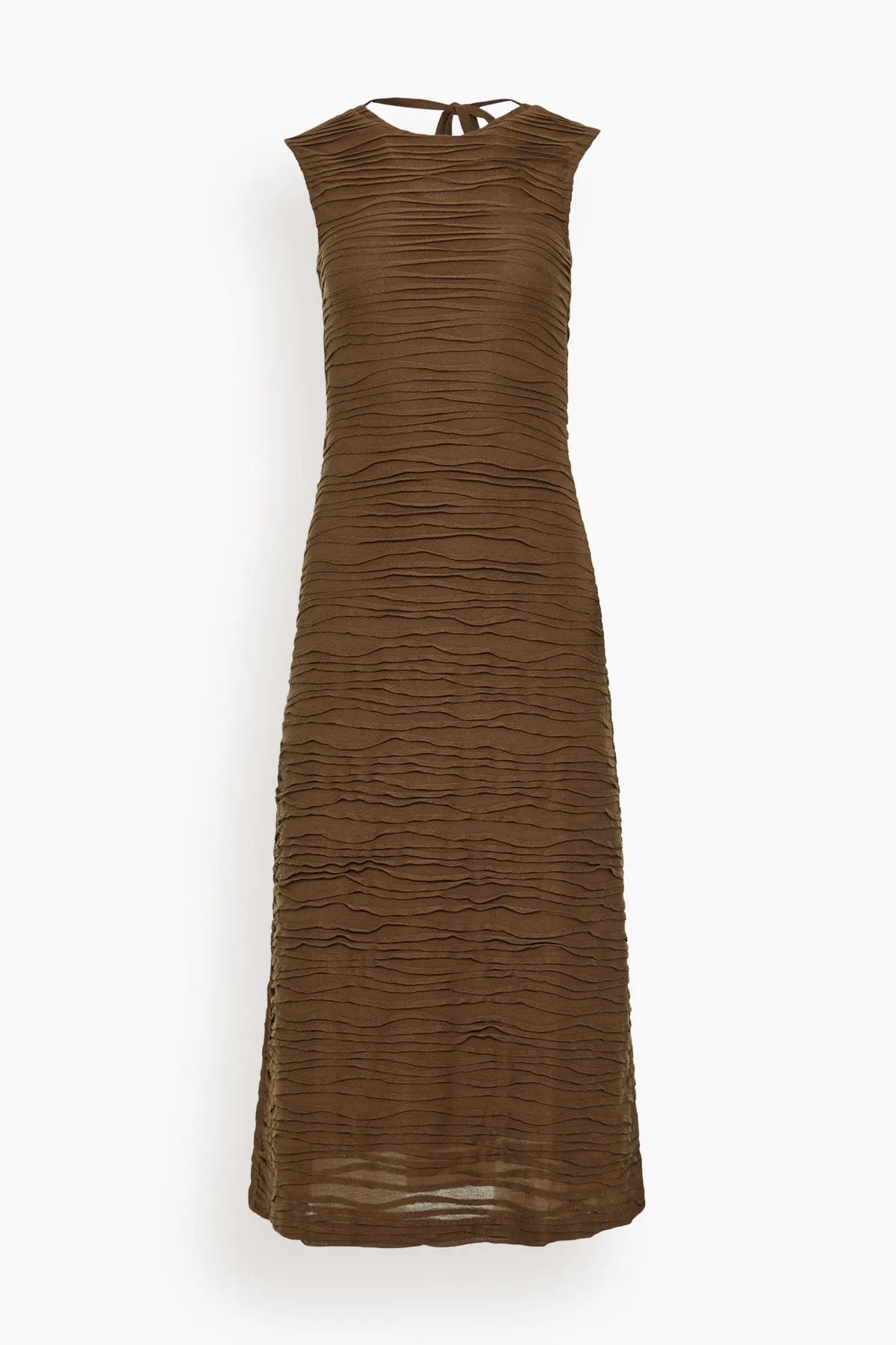 Laura Dress in Wood sold by Hampden Clothing