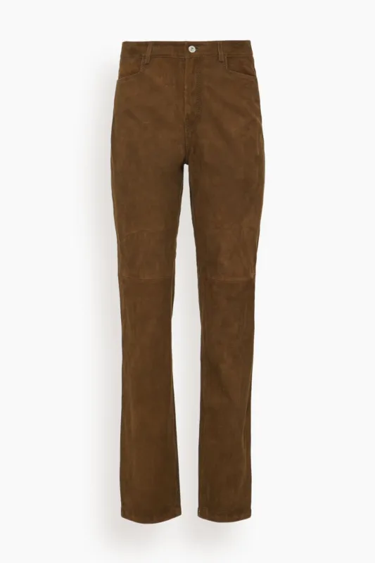 Maxine Pant in Wood sold by Hampden Clothing