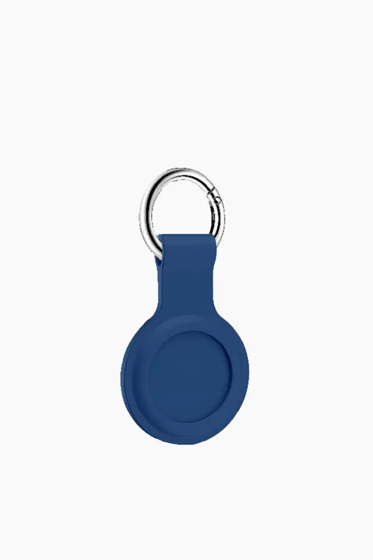 Key Ring for Air Tags in Navy sold by Hampden Clothing