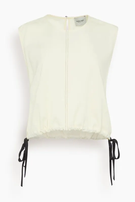 Aero Top in Cream made by Rachel Comey