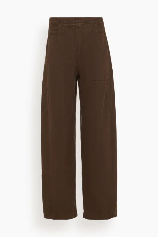 Tany Pant in Chocolate sold by Hampden Clothing