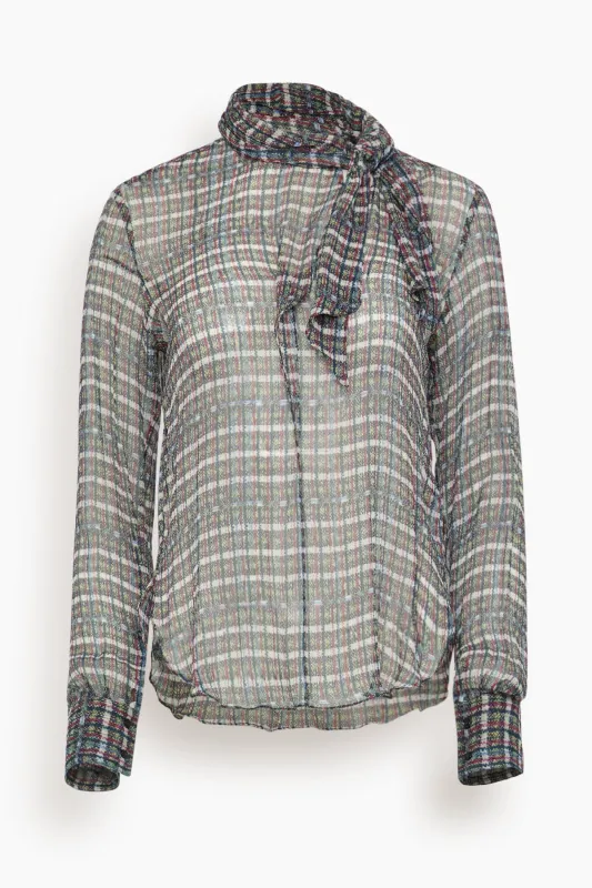 Geona Top in Blue sold by Hampden Clothing