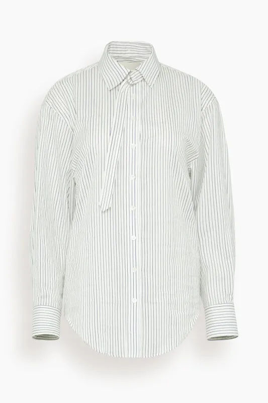 Aurora Top in Ecru/Black made by Isabel Marant