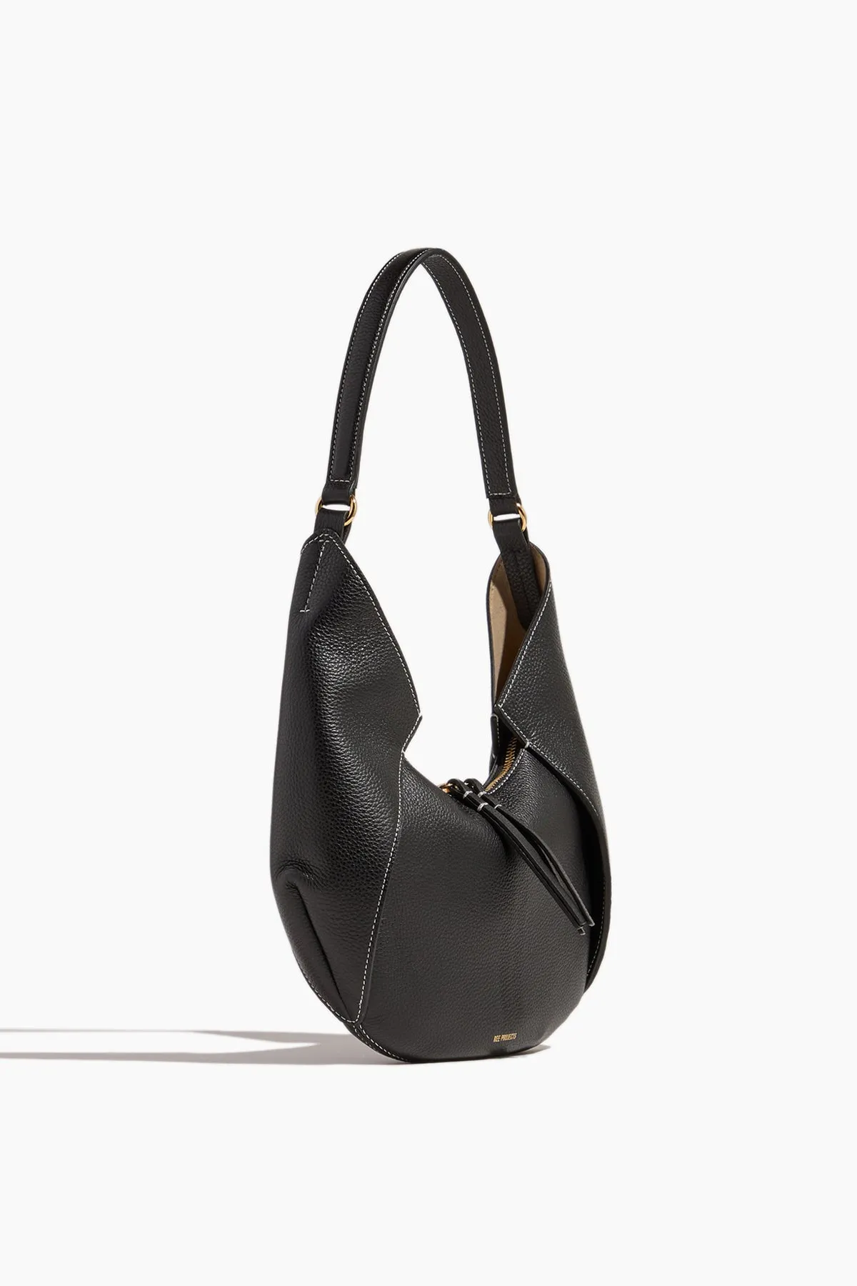 Riva Mini Small Pebble Grain Bag in Black sold by Hampden Clothing product image thumbnail 3
