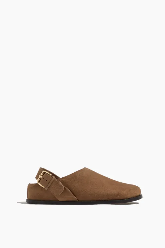 Louis Clog in Caribou Suede sold by Hampden Clothing