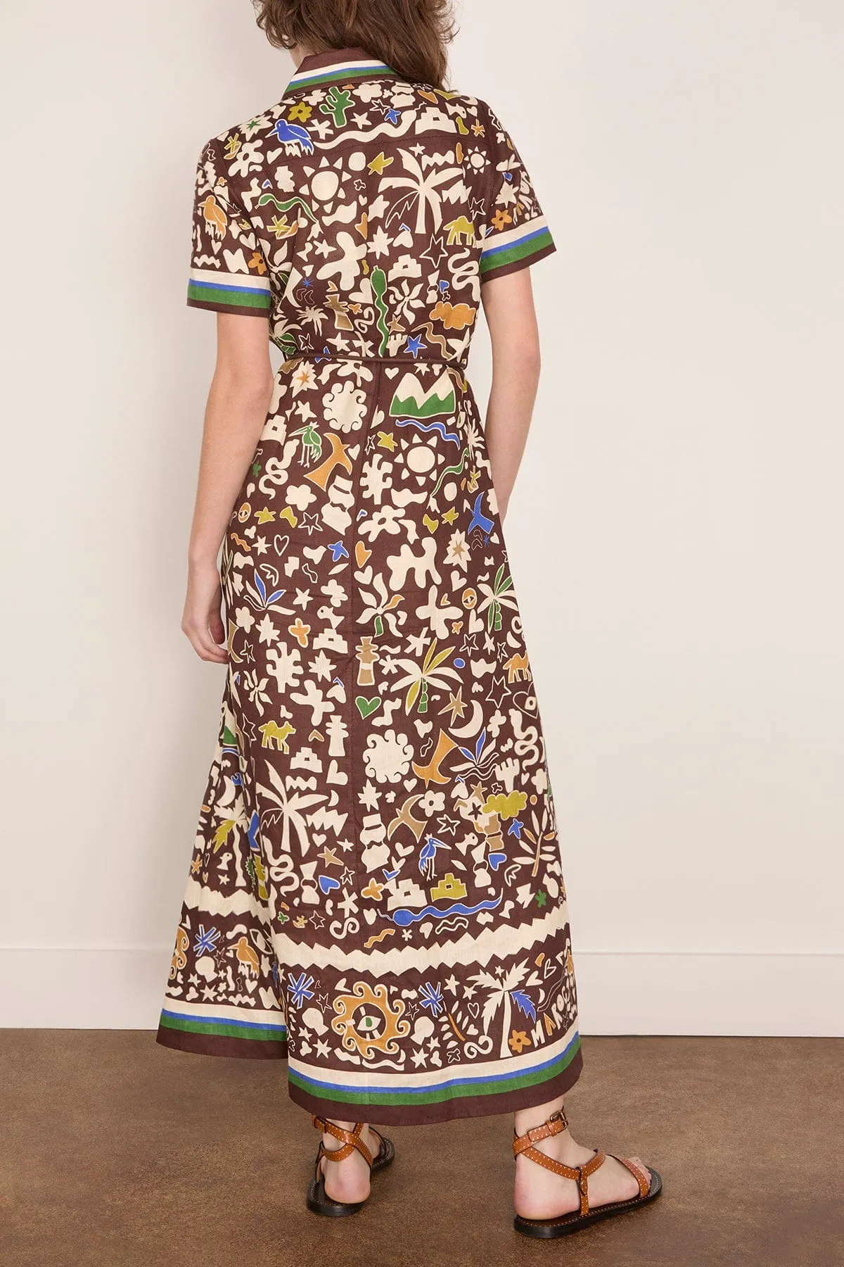 Maroc Shirtdress in Multi sold by Hampden Clothing product image thumbnail 4