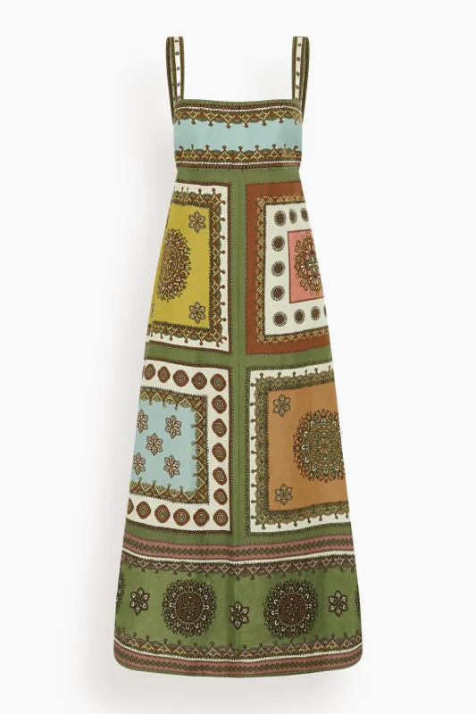 Contina Day Dress in Multi sold by Hampden Clothing