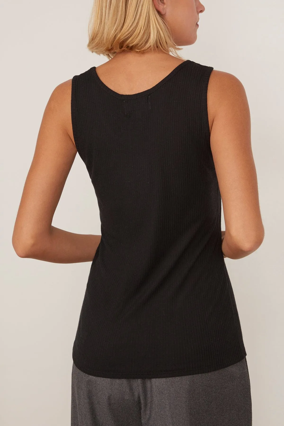 Alicudi Tank Top in Black sold by Hampden Clothing product image thumbnail 4