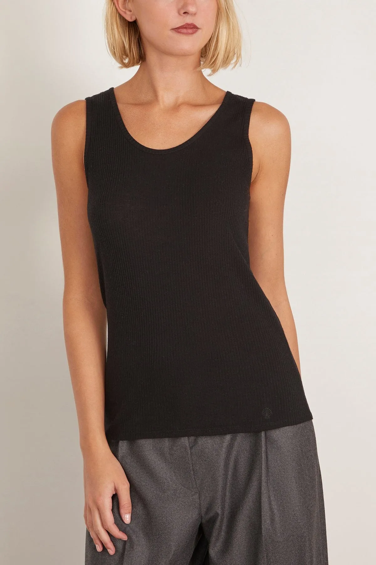 Alicudi Tank Top in Black sold by Hampden Clothing product image thumbnail 3
