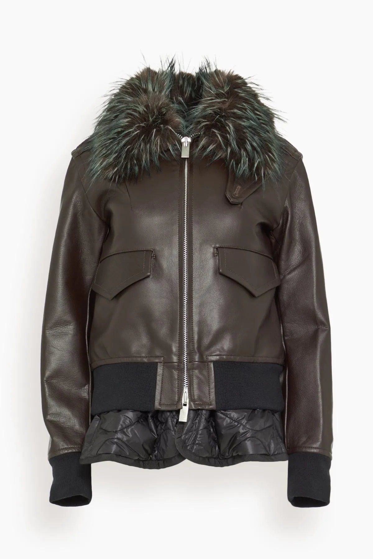 Leather Blouson in Brown sold by Hampden Clothing